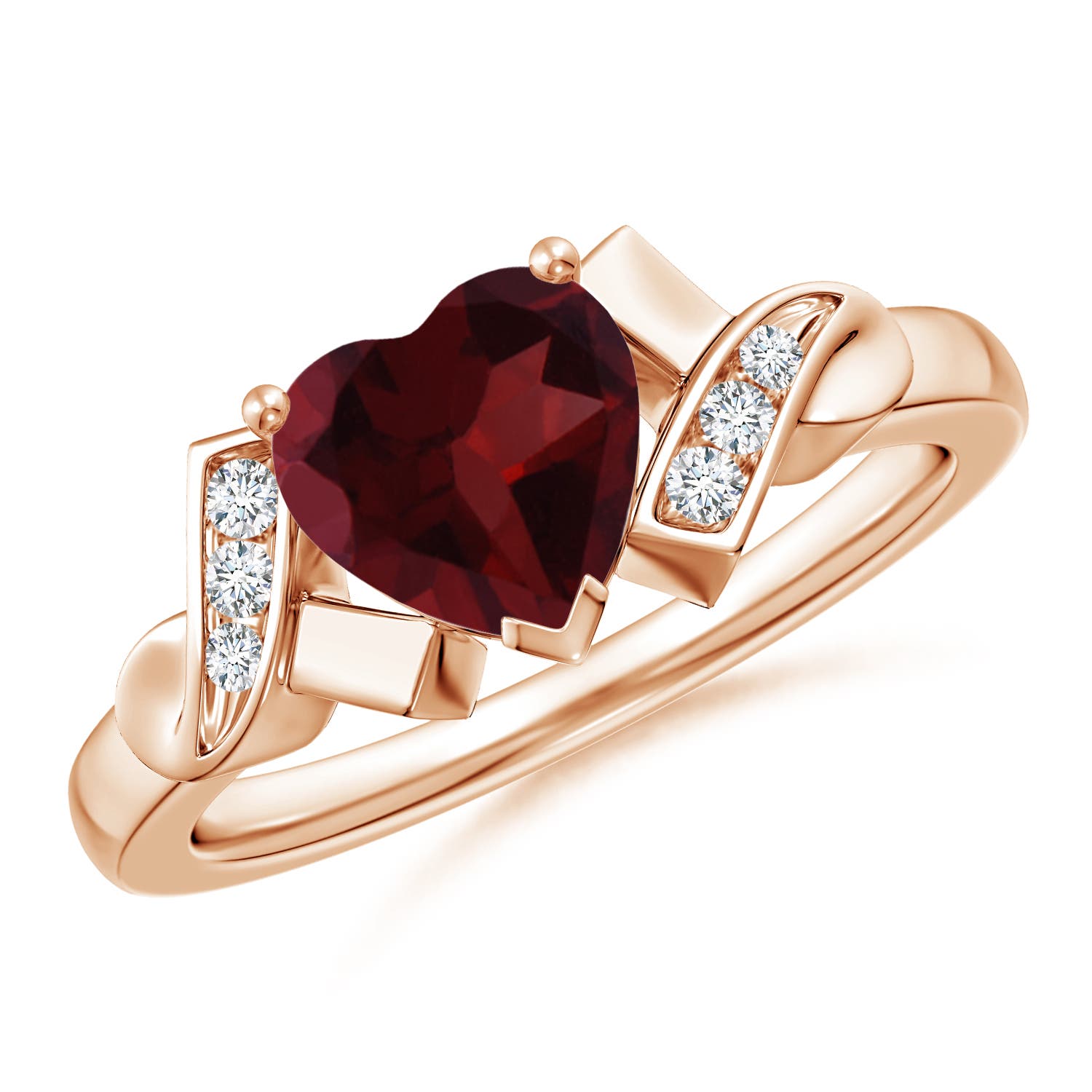 A - Garnet / 1.47 CT / 14 KT Rose Gold