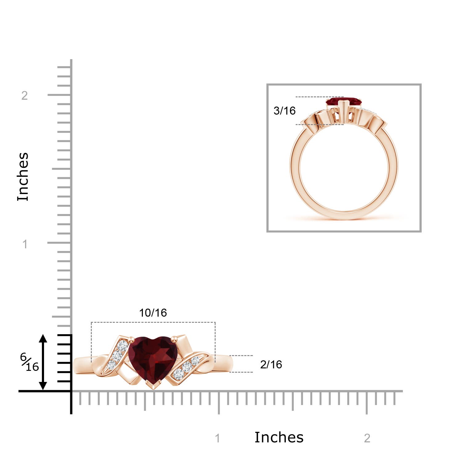 A - Garnet / 1.47 CT / 14 KT Rose Gold