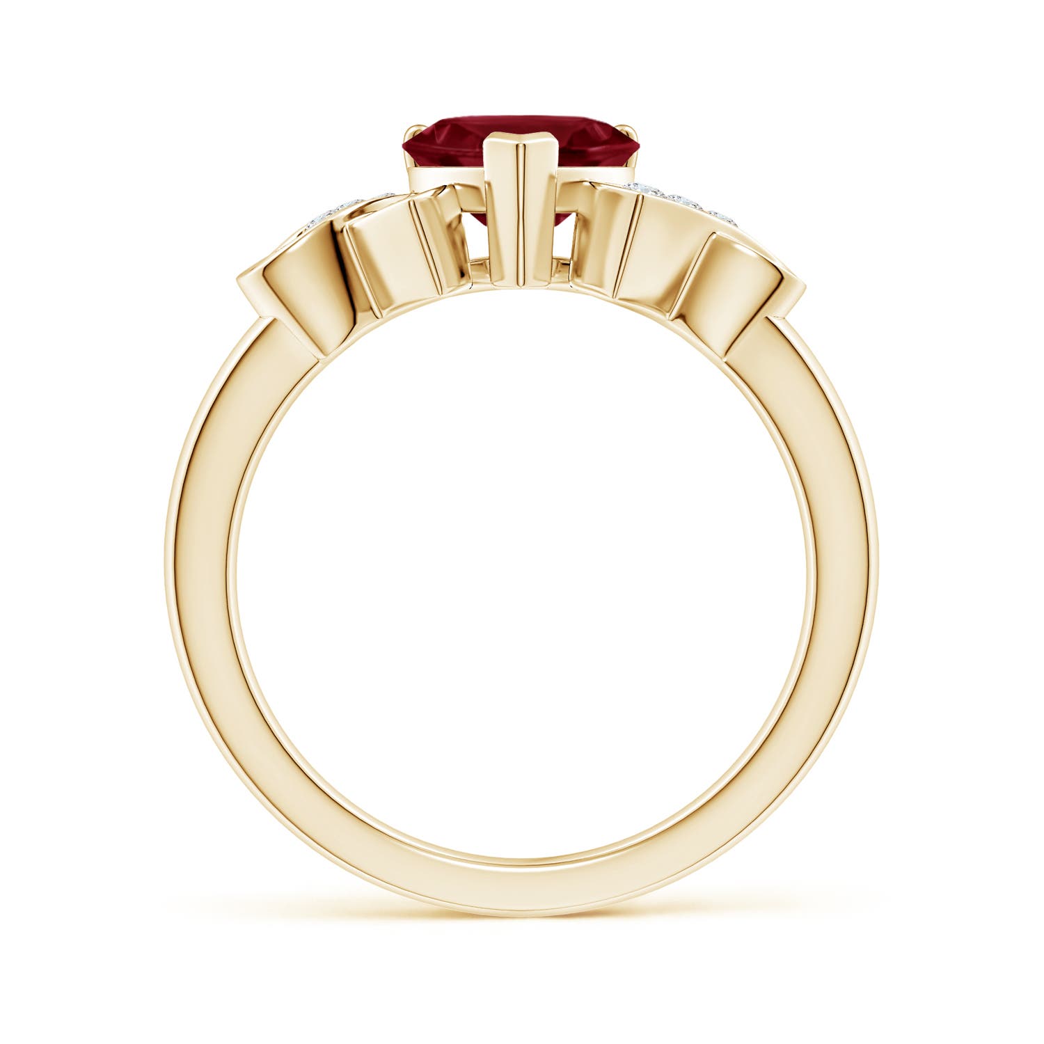 A - Garnet / 1.47 CT / 14 KT Yellow Gold