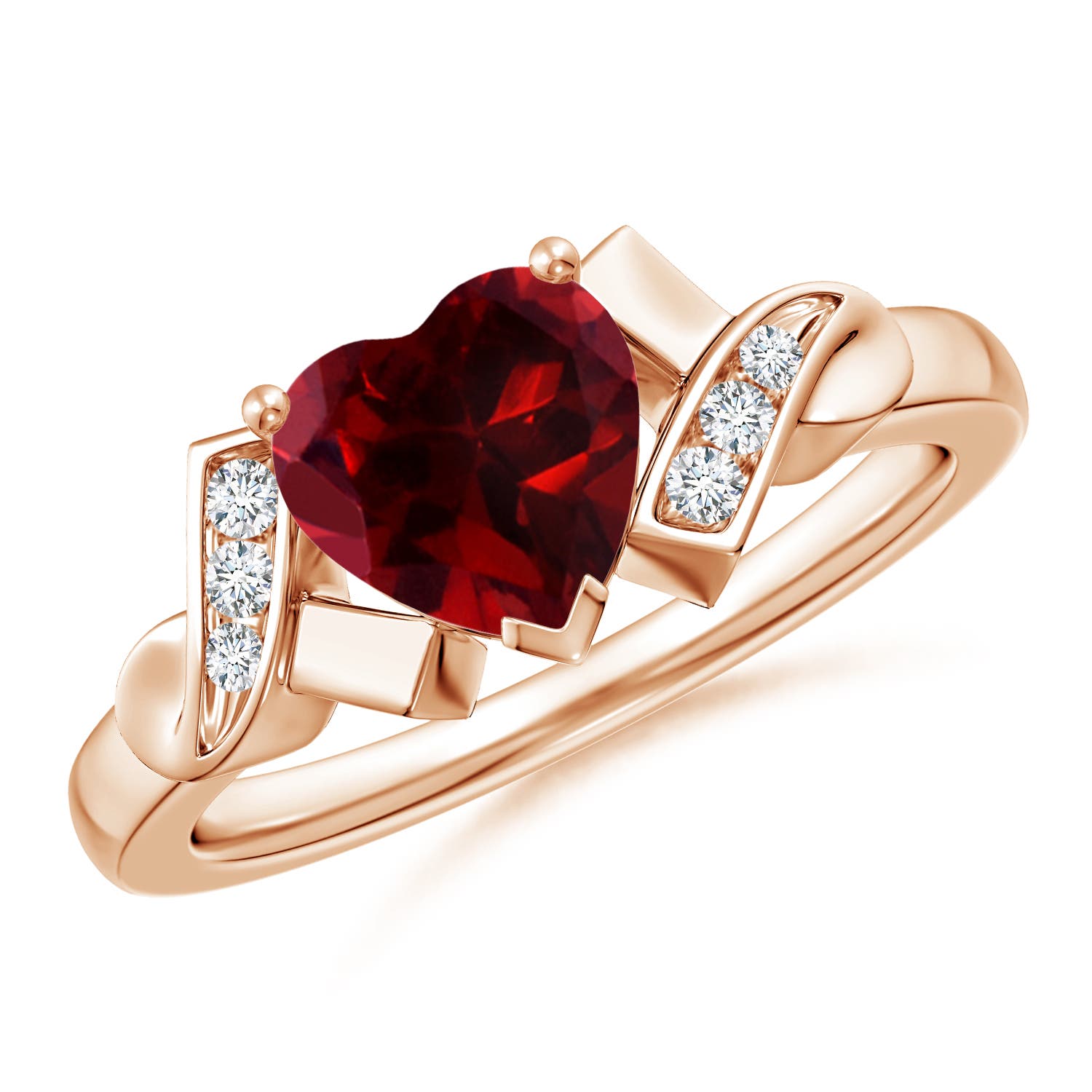 AAAA - Garnet / 1.47 CT / 14 KT Rose Gold