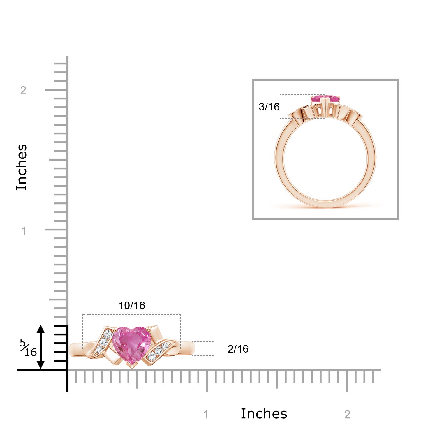 AAA - Pink Sapphire / 0.86 CT / 14 KT Rose Gold