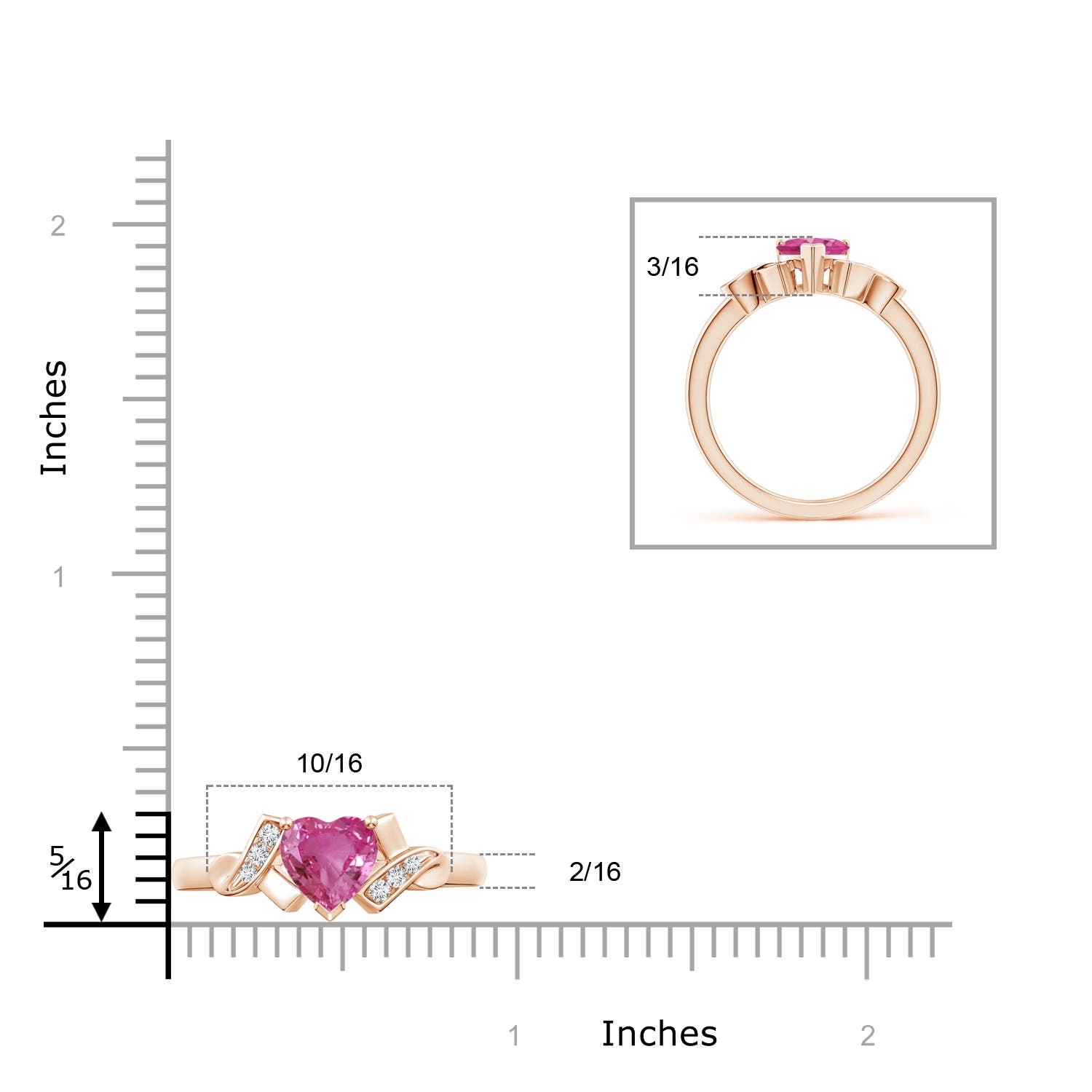 AAAA - Pink Sapphire / 0.86 CT / 14 KT Rose Gold