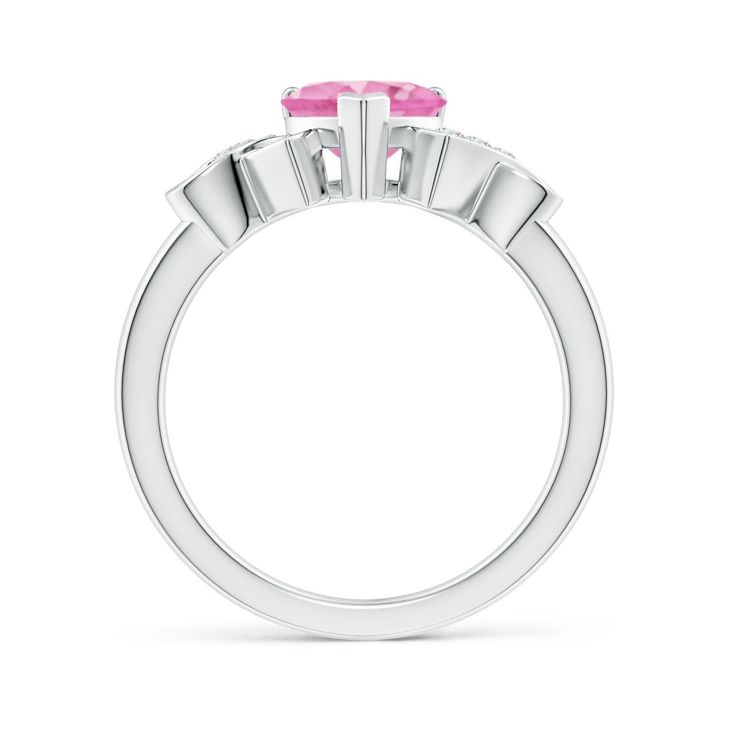 A - Pink Sapphire / 1.57 CT / 14 KT White Gold