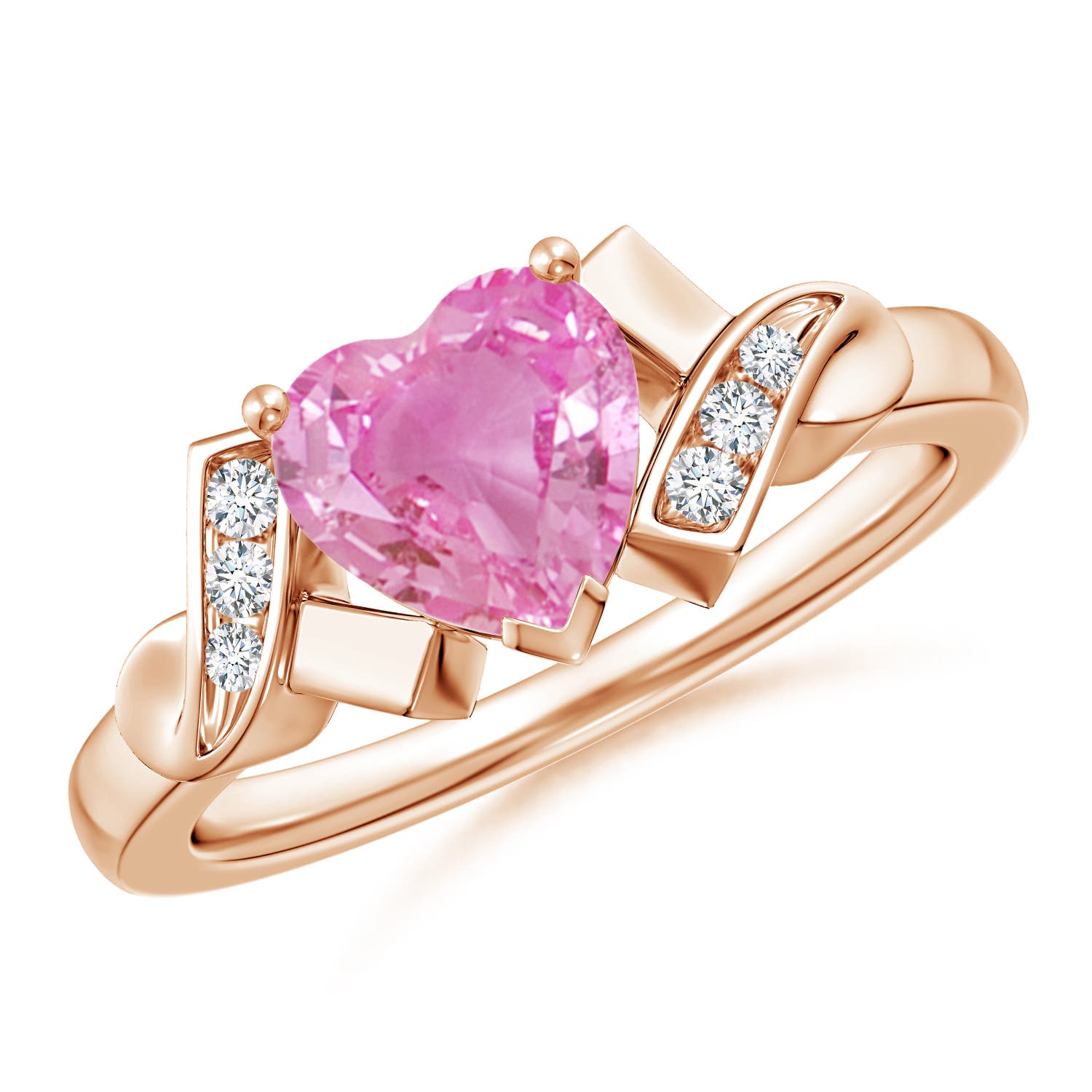 AA - Pink Sapphire / 1.57 CT / 14 KT Rose Gold