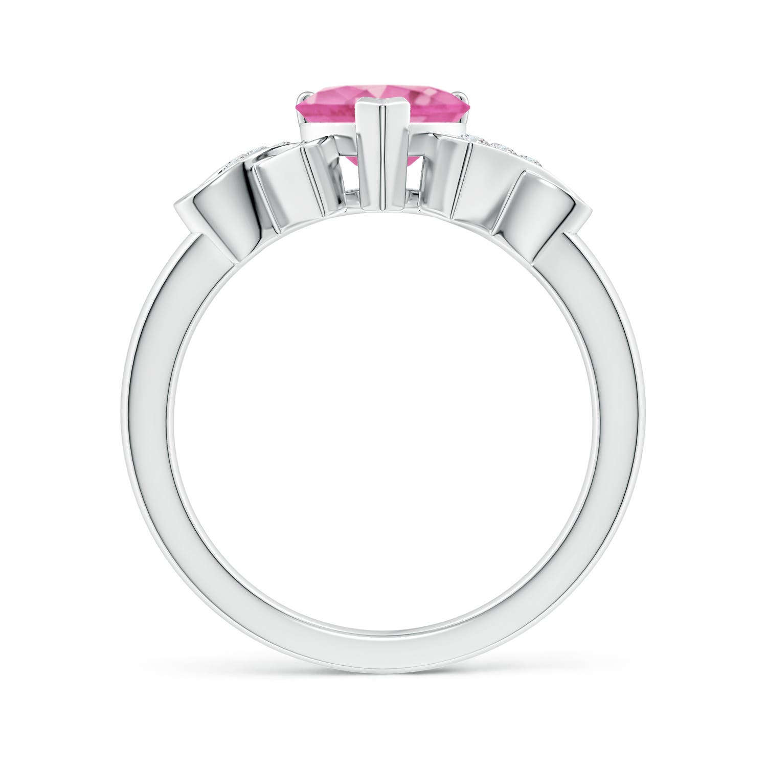 AA - Pink Sapphire / 1.57 CT / 14 KT White Gold