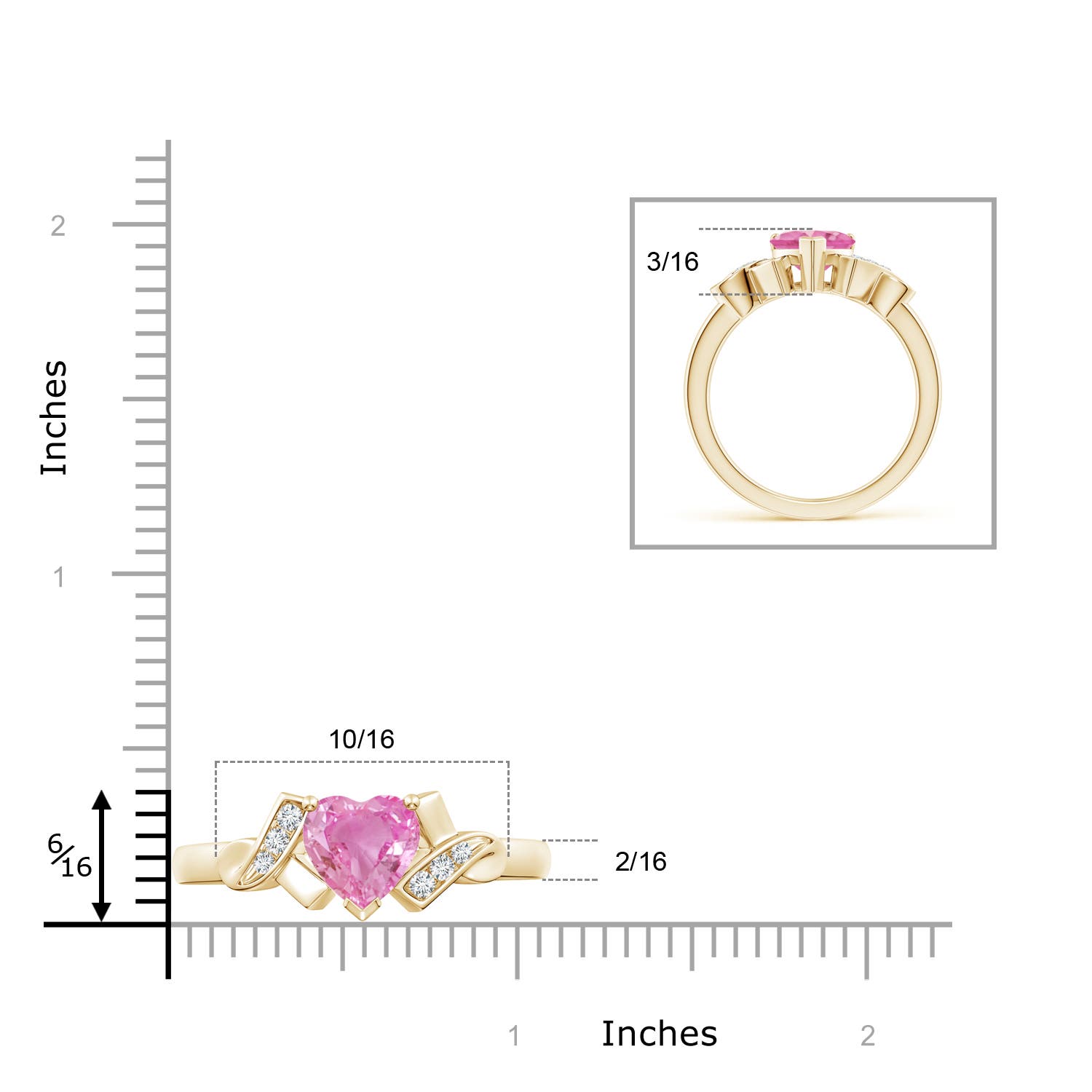 AA - Pink Sapphire / 1.57 CT / 14 KT Yellow Gold