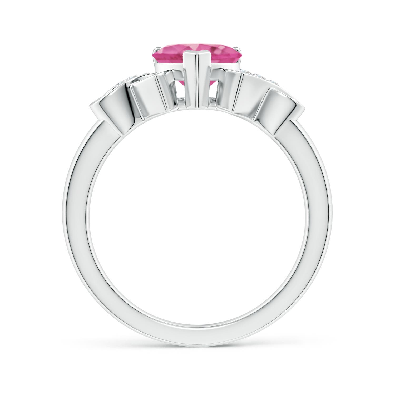 AAA - Pink Sapphire / 1.57 CT / 14 KT White Gold