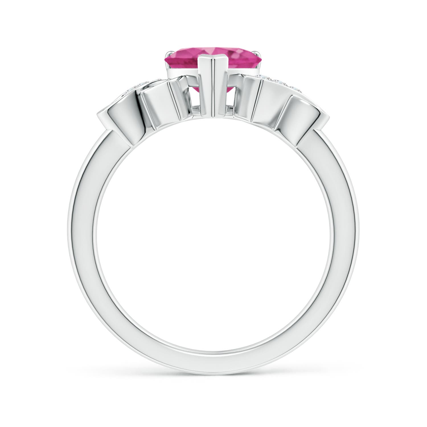 AAAA - Pink Sapphire / 1.57 CT / 14 KT White Gold