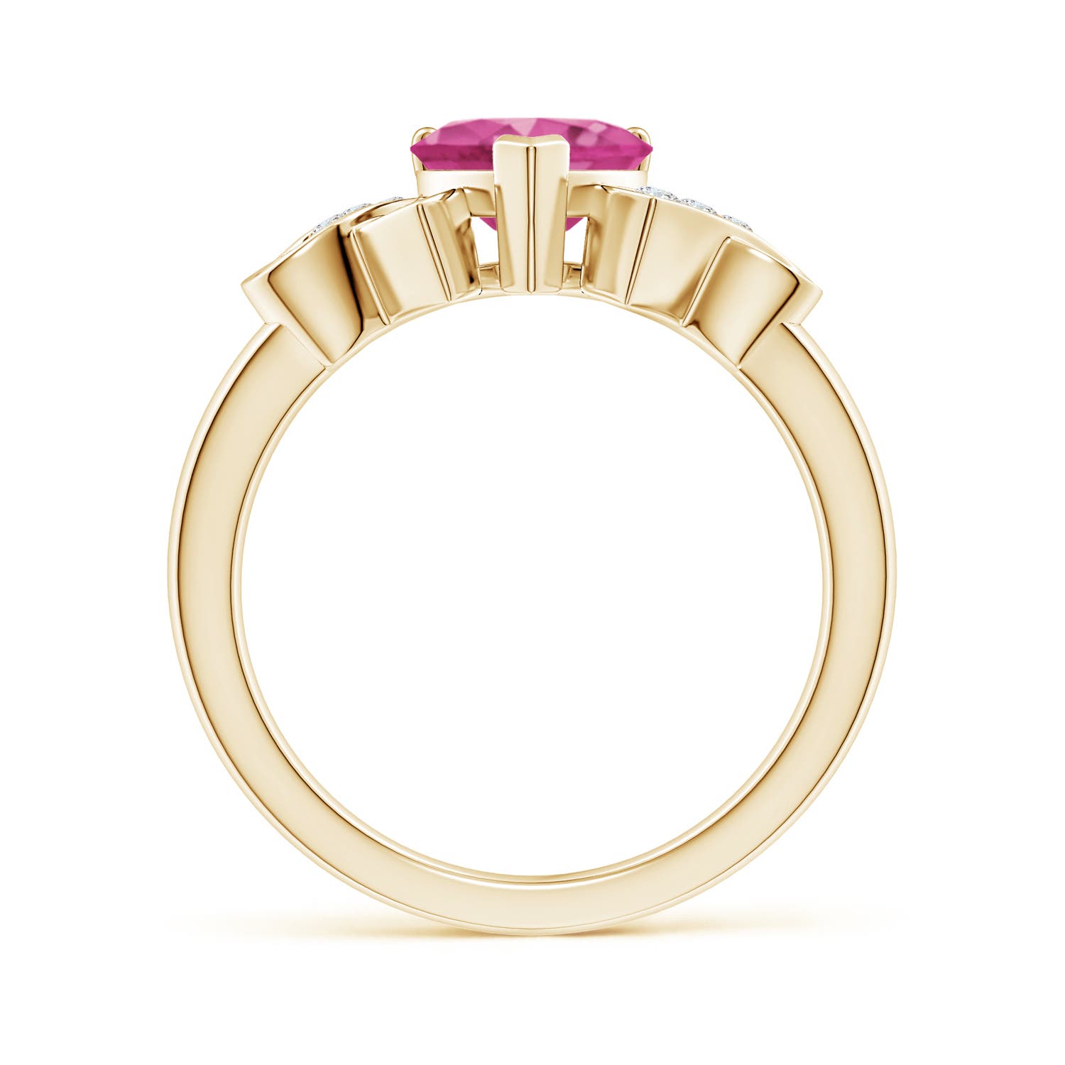 AAAA - Pink Sapphire / 1.57 CT / 14 KT Yellow Gold