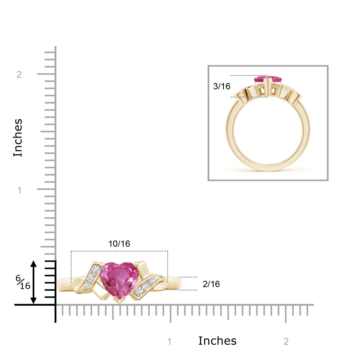 AAAA - Pink Sapphire / 1.57 CT / 14 KT Yellow Gold