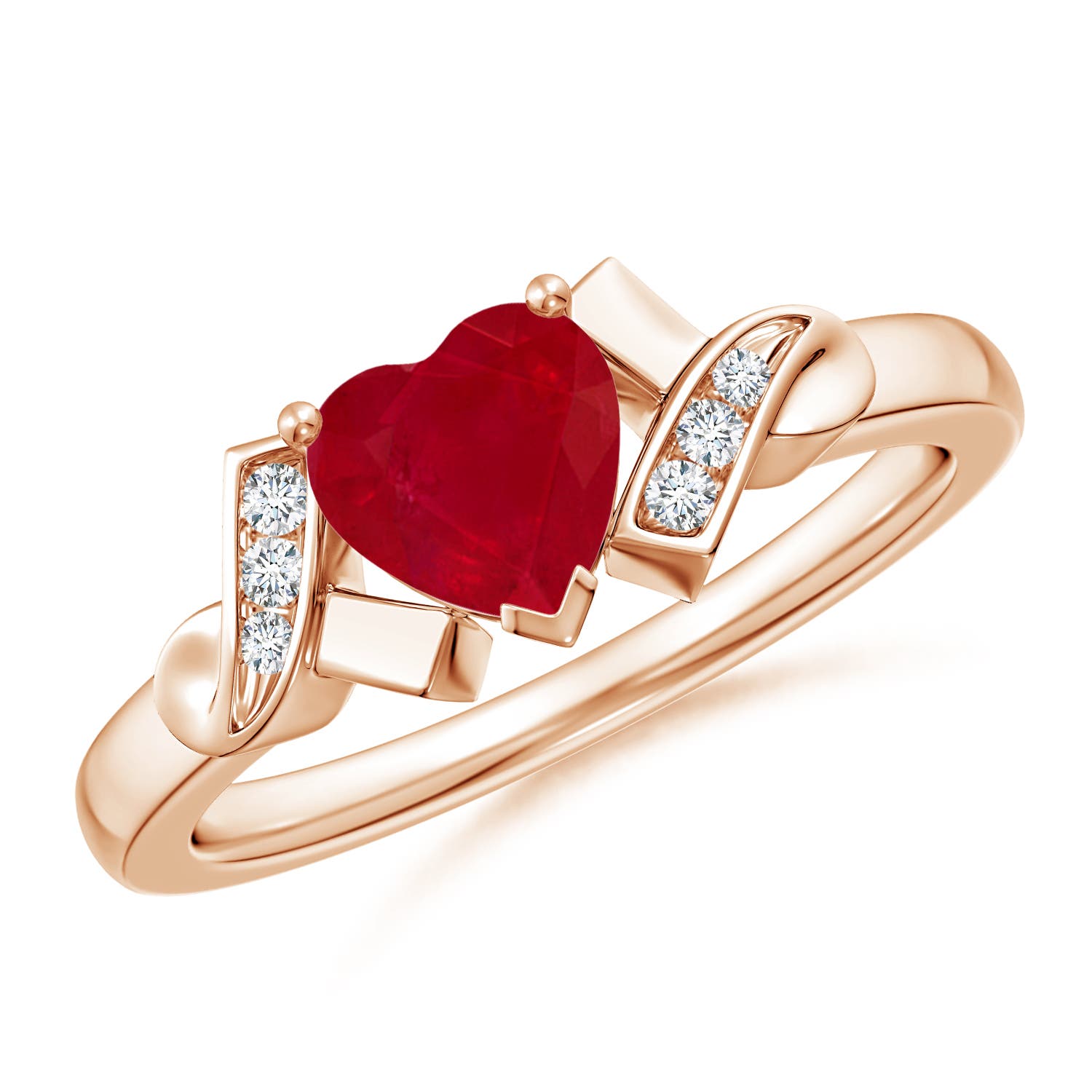 AA - Ruby / 0.86 CT / 14 KT Rose Gold