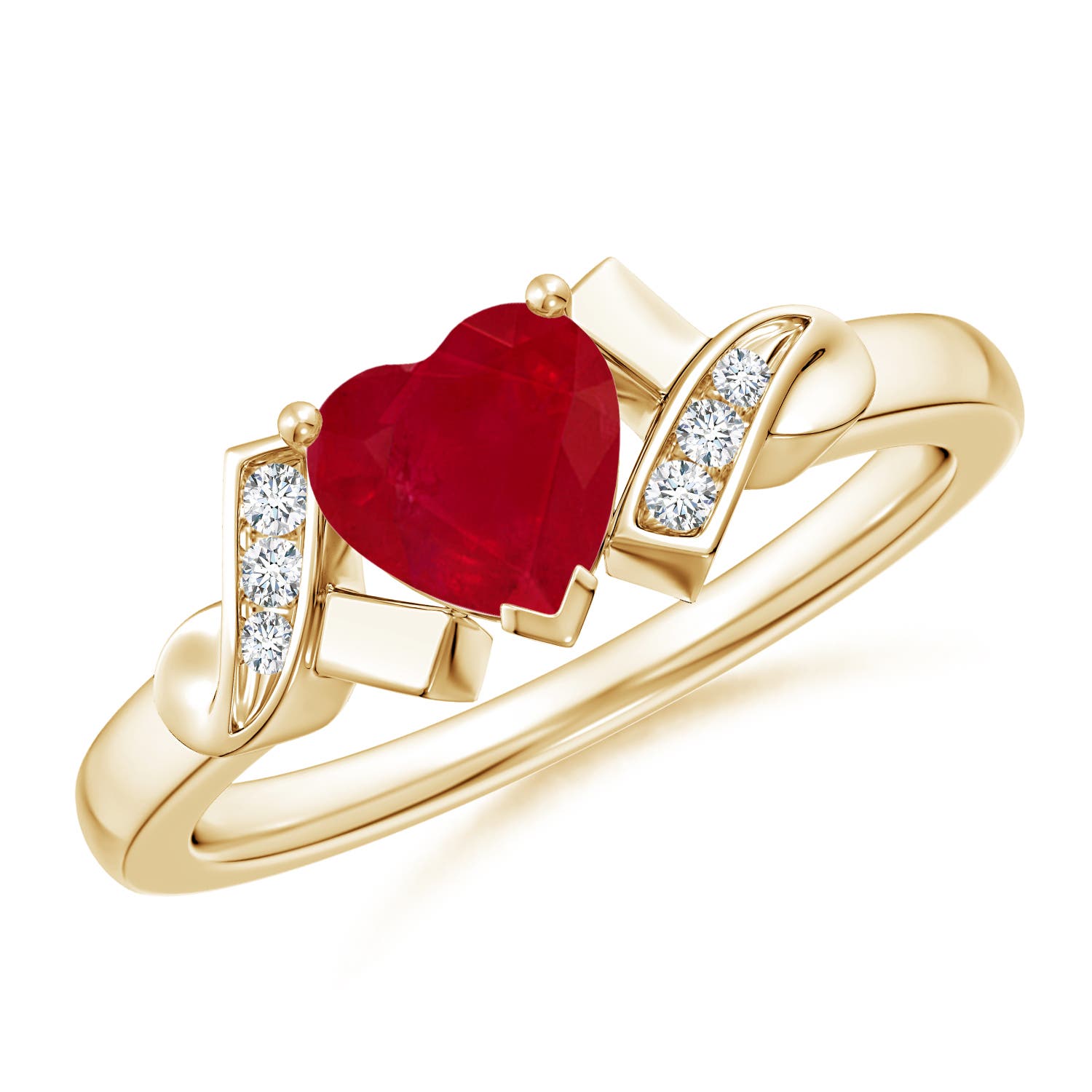 AA - Ruby / 0.86 CT / 14 KT Yellow Gold