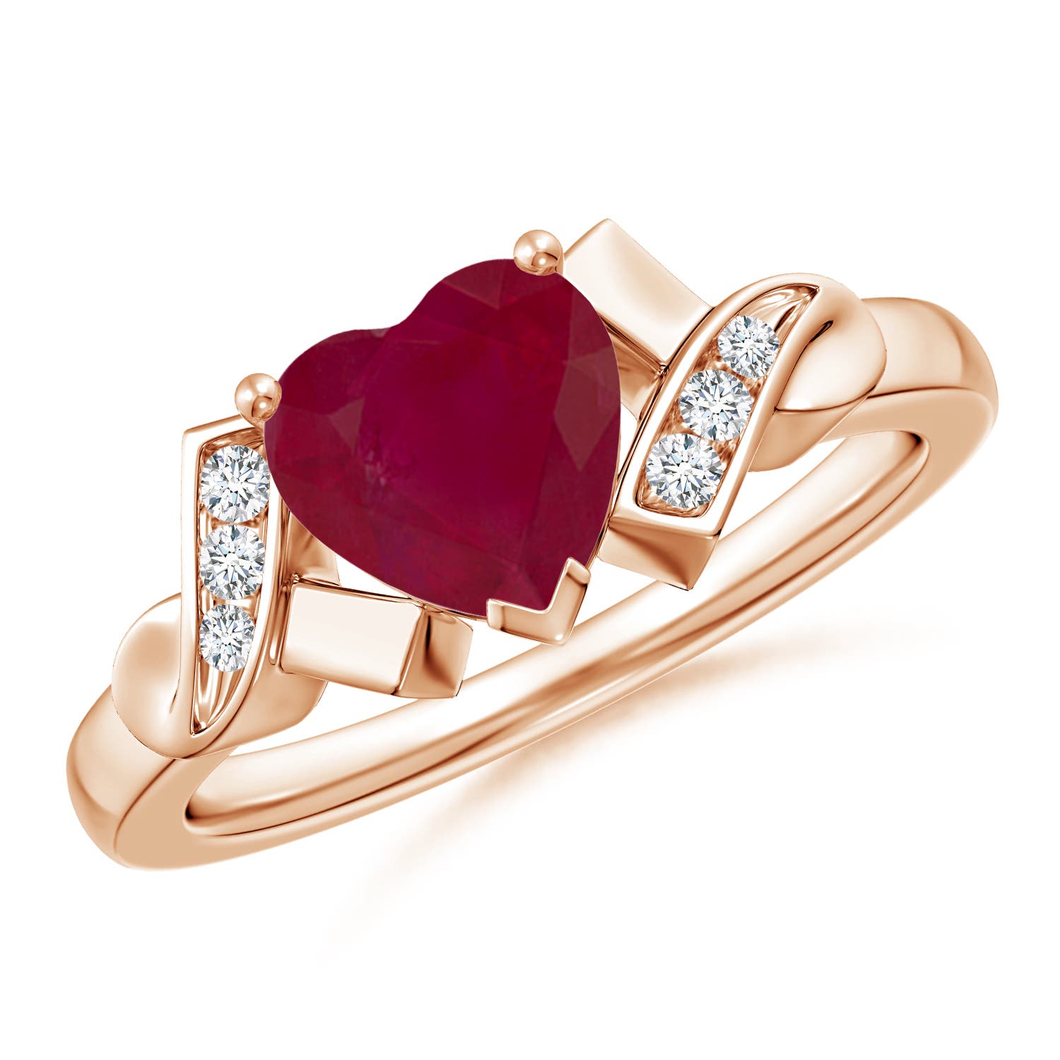 A - Ruby / 1.72 CT / 14 KT Rose Gold