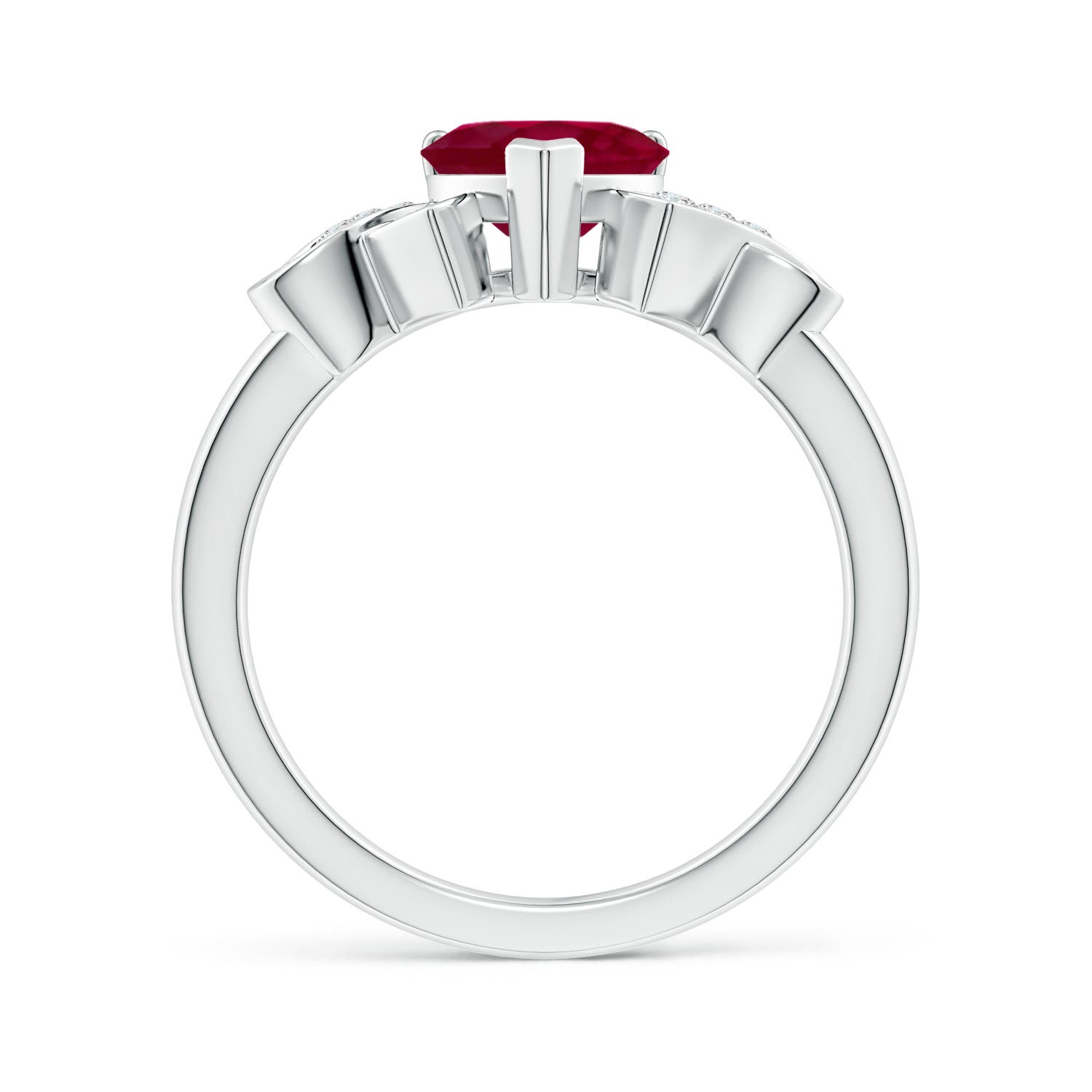 A - Ruby / 1.72 CT / 14 KT White Gold