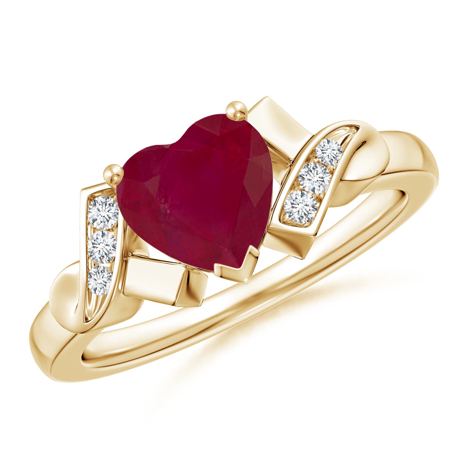 A - Ruby / 1.72 CT / 14 KT Yellow Gold