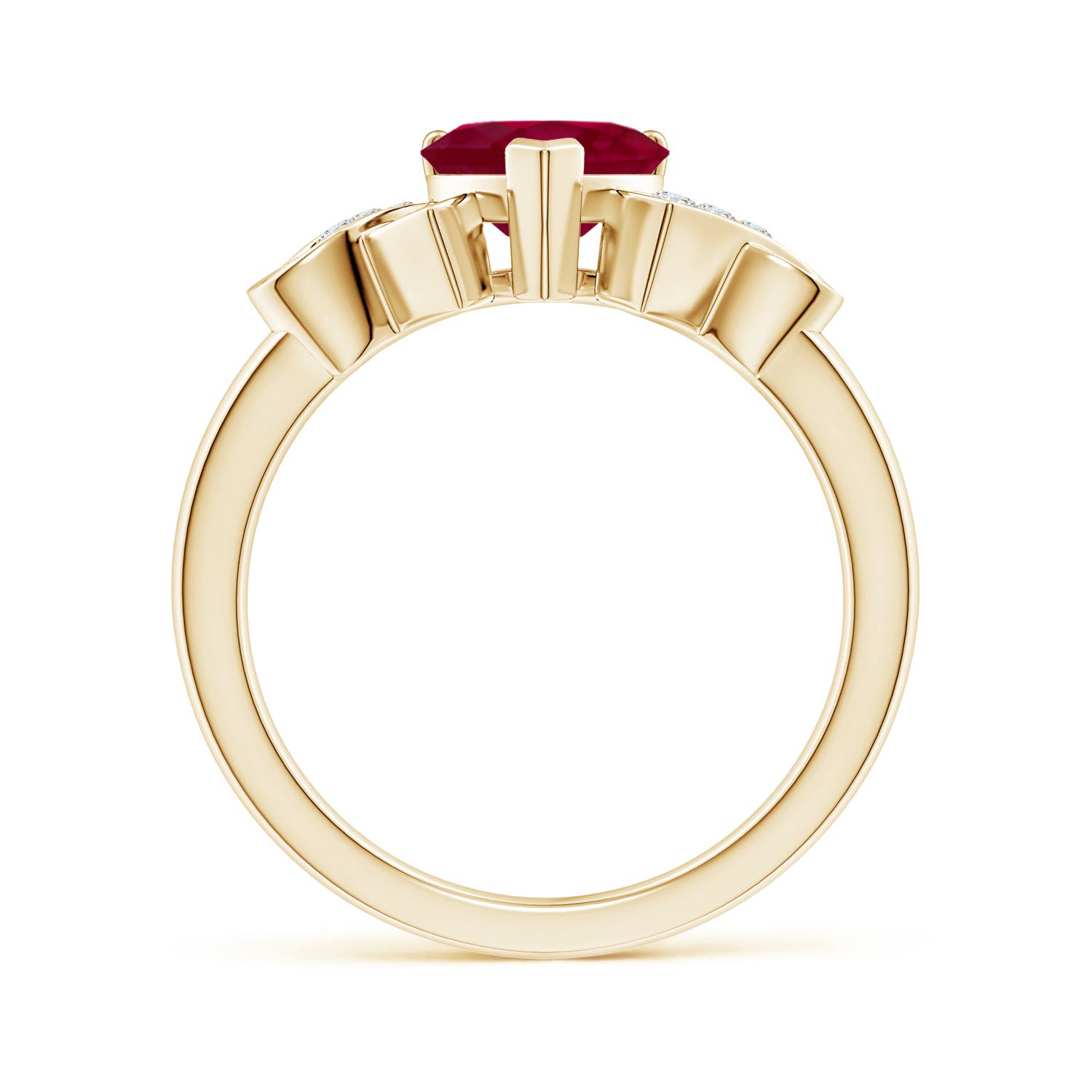 A - Ruby / 1.72 CT / 14 KT Yellow Gold