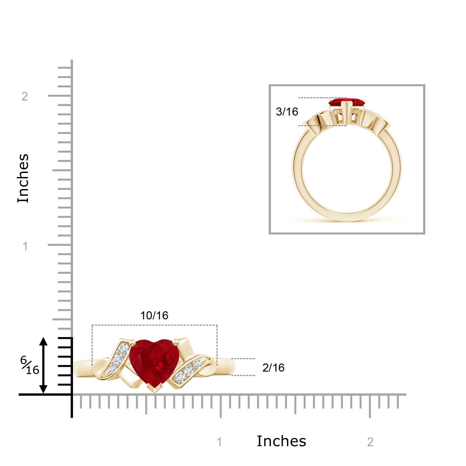 AAA - Ruby / 1.72 CT / 14 KT Yellow Gold