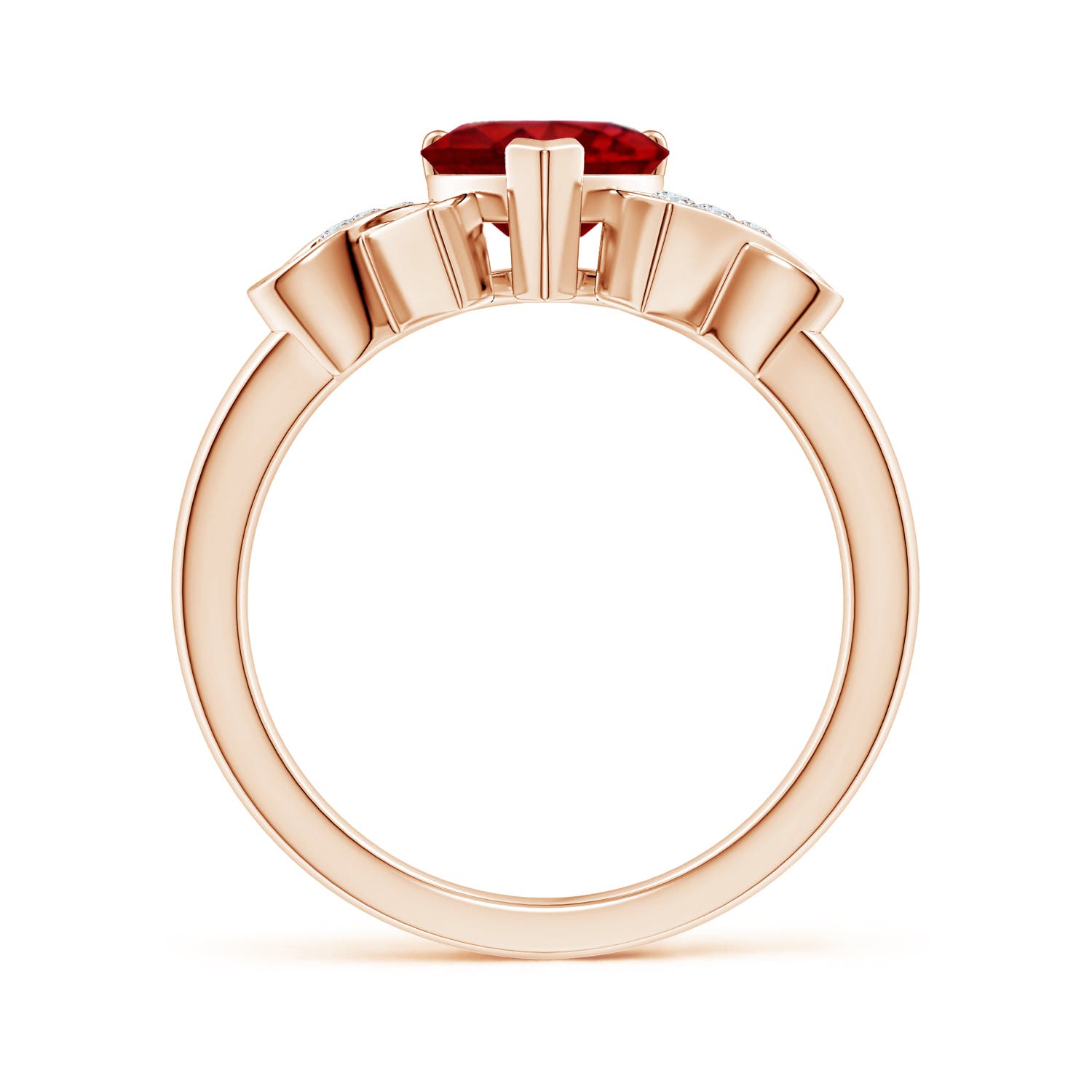 AAAA - Ruby / 1.72 CT / 14 KT Rose Gold