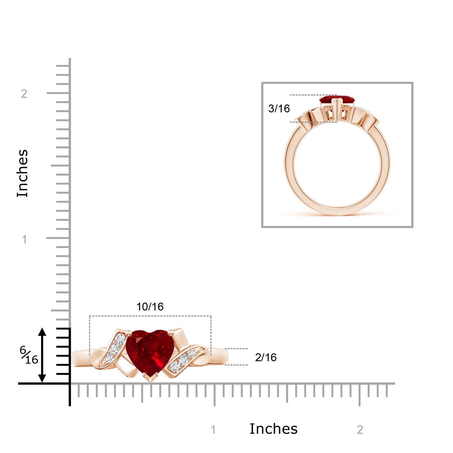 AAAA - Ruby / 1.72 CT / 14 KT Rose Gold