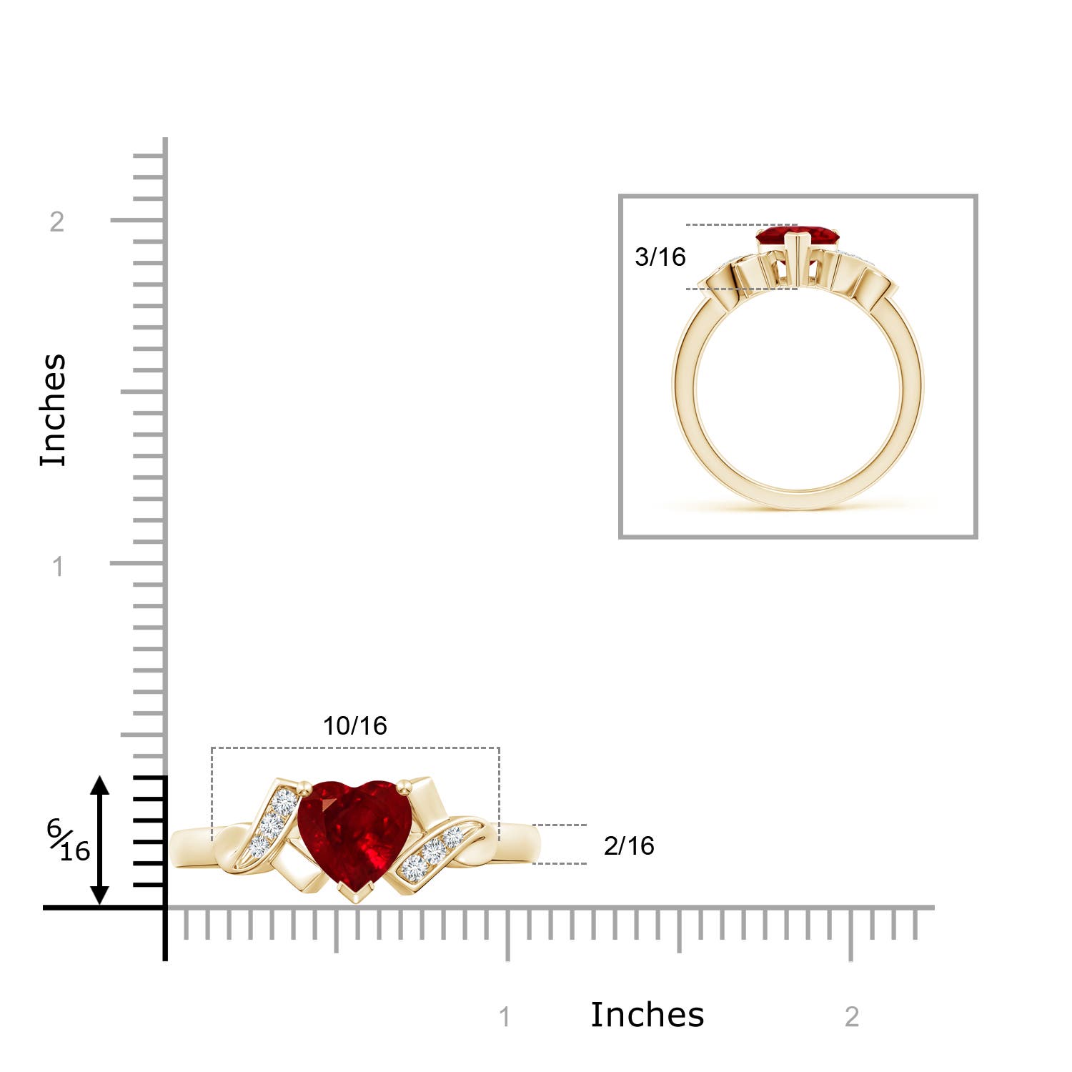 AAAA - Ruby / 1.72 CT / 14 KT Yellow Gold