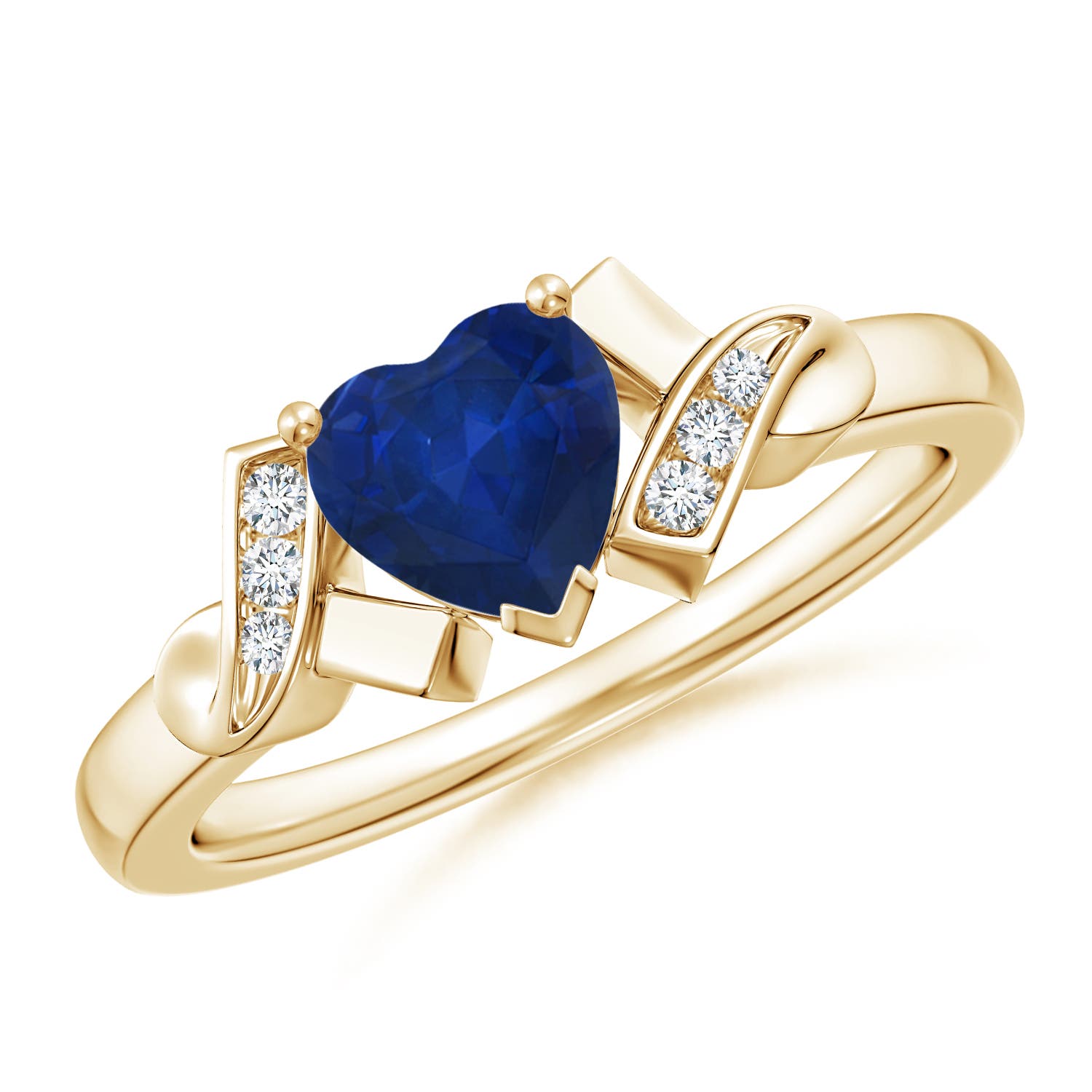 AA - Blue Sapphire / 0.91 CT / 14 KT Yellow Gold