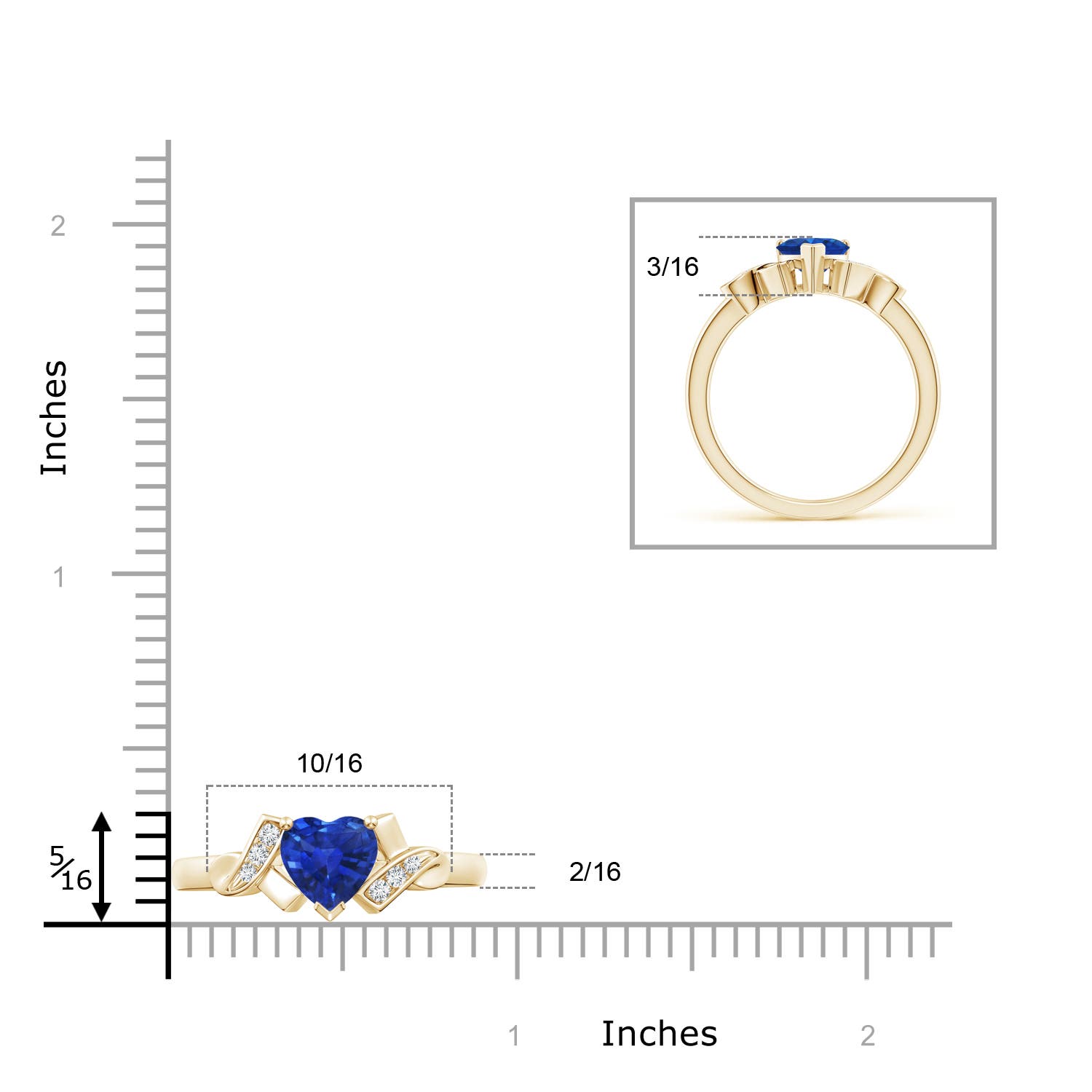 AAA - Blue Sapphire / 0.91 CT / 14 KT Yellow Gold