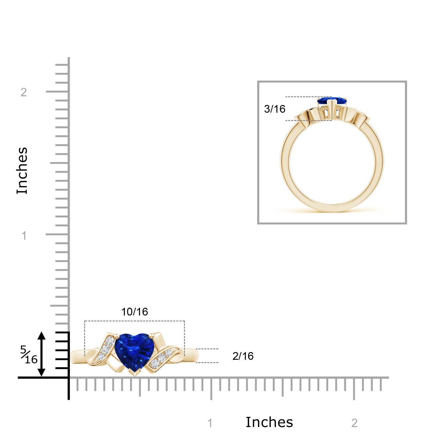 AAAA - Blue Sapphire / 0.91 CT / 14 KT Yellow Gold