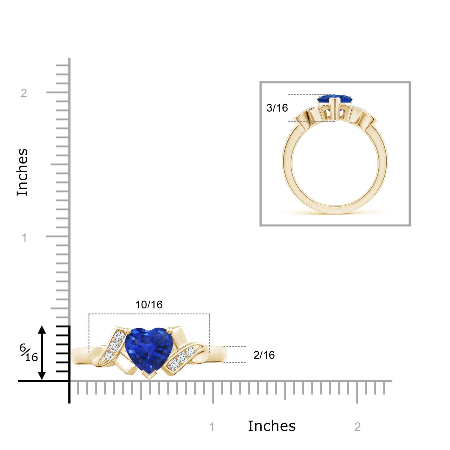 AAA - Blue Sapphire / 1.22 CT / 14 KT Yellow Gold