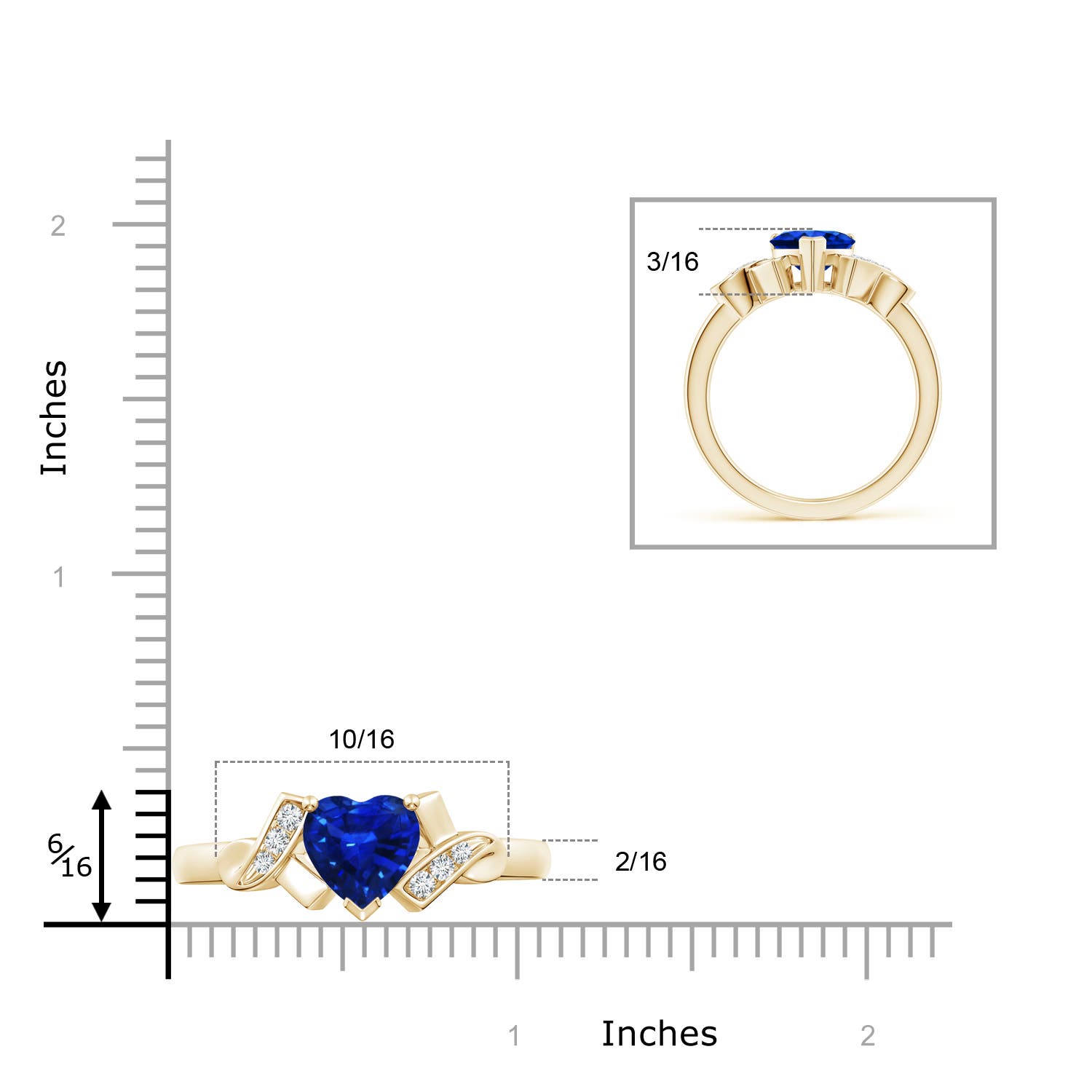 AAAA - Blue Sapphire / 1.22 CT / 14 KT Yellow Gold