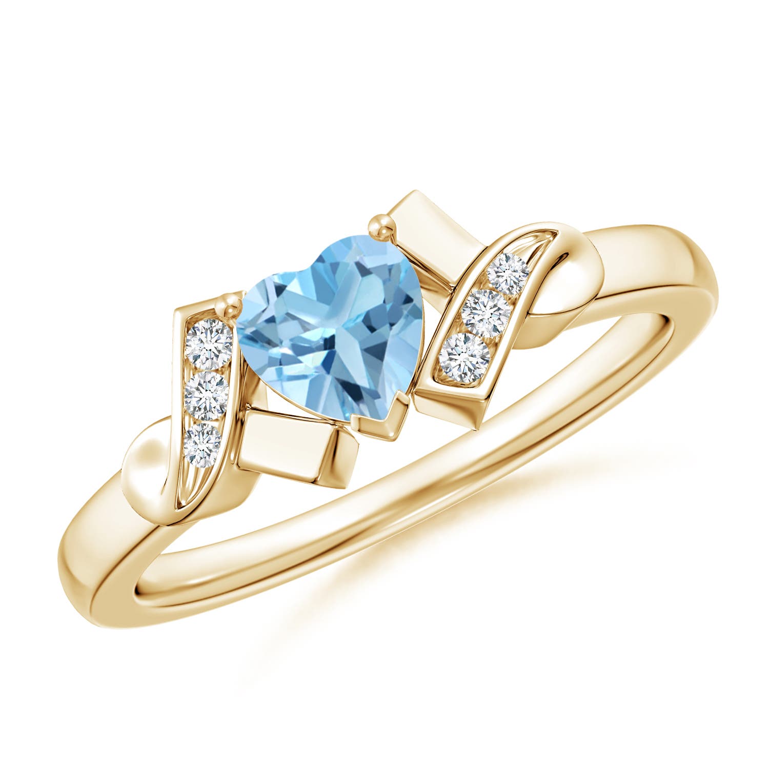 A - Swiss Blue Topaz / 0.66 CT / 14 KT Yellow Gold