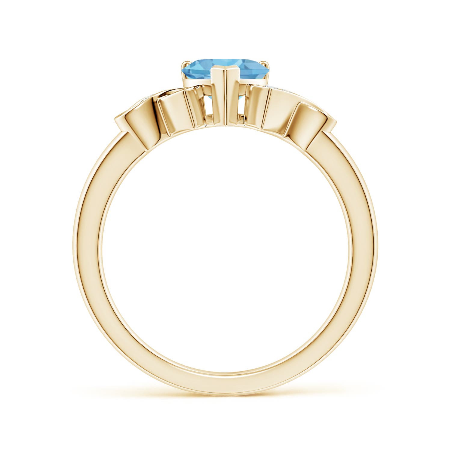 AA - Swiss Blue Topaz / 0.98 CT / 14 KT Yellow Gold