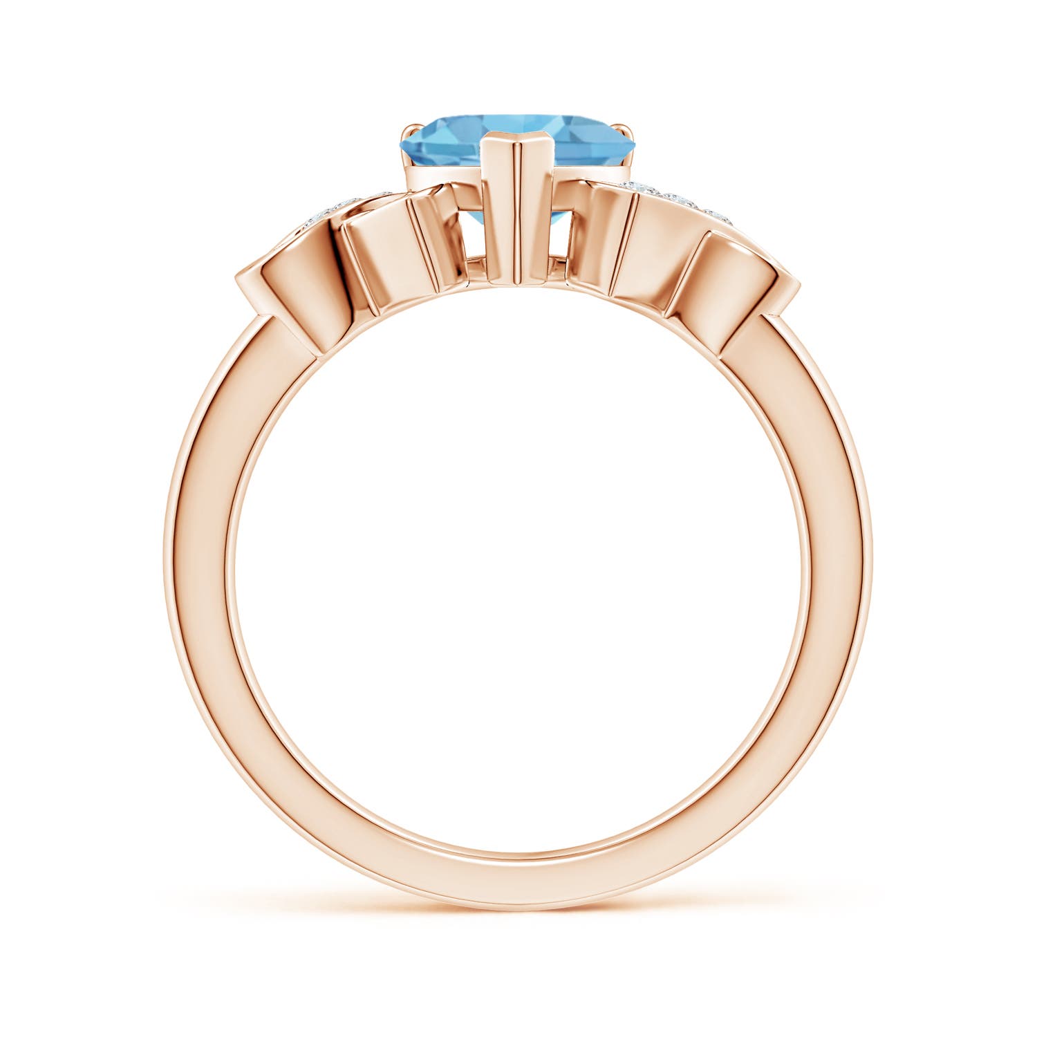 AA - Swiss Blue Topaz / 1.55 CT / 14 KT Rose Gold