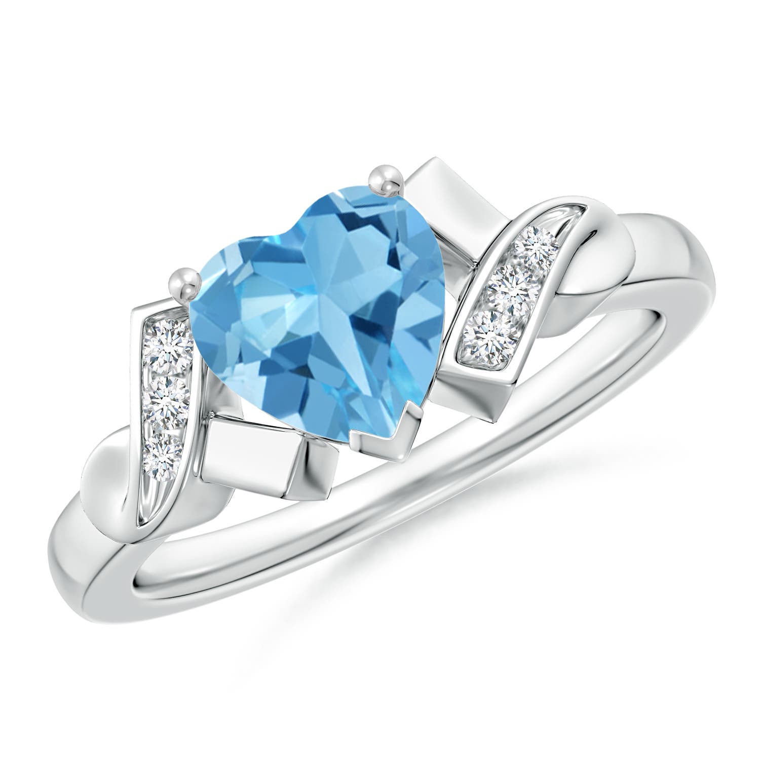 AA - Swiss Blue Topaz / 1.55 CT / 14 KT White Gold