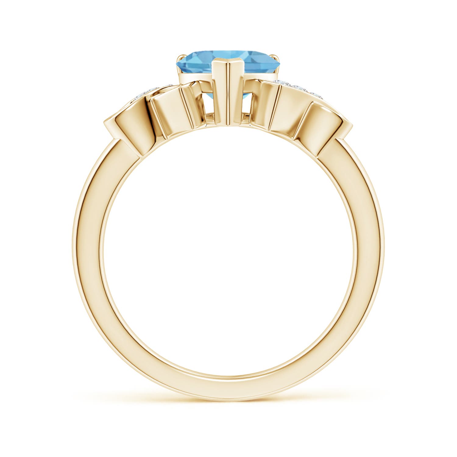 AA - Swiss Blue Topaz / 1.55 CT / 14 KT Yellow Gold