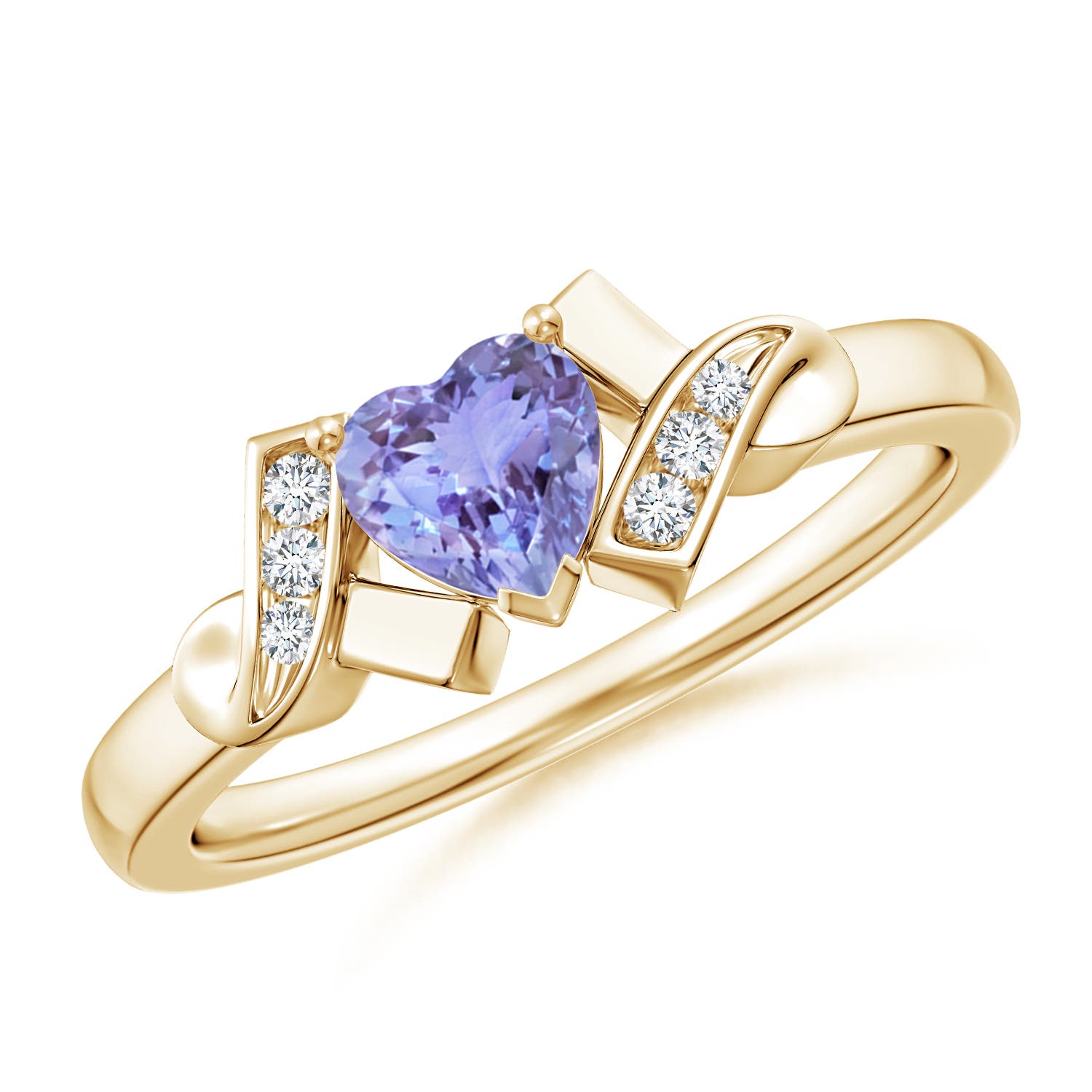 AA - Tanzanite / 0.46 CT / 14 KT Yellow Gold