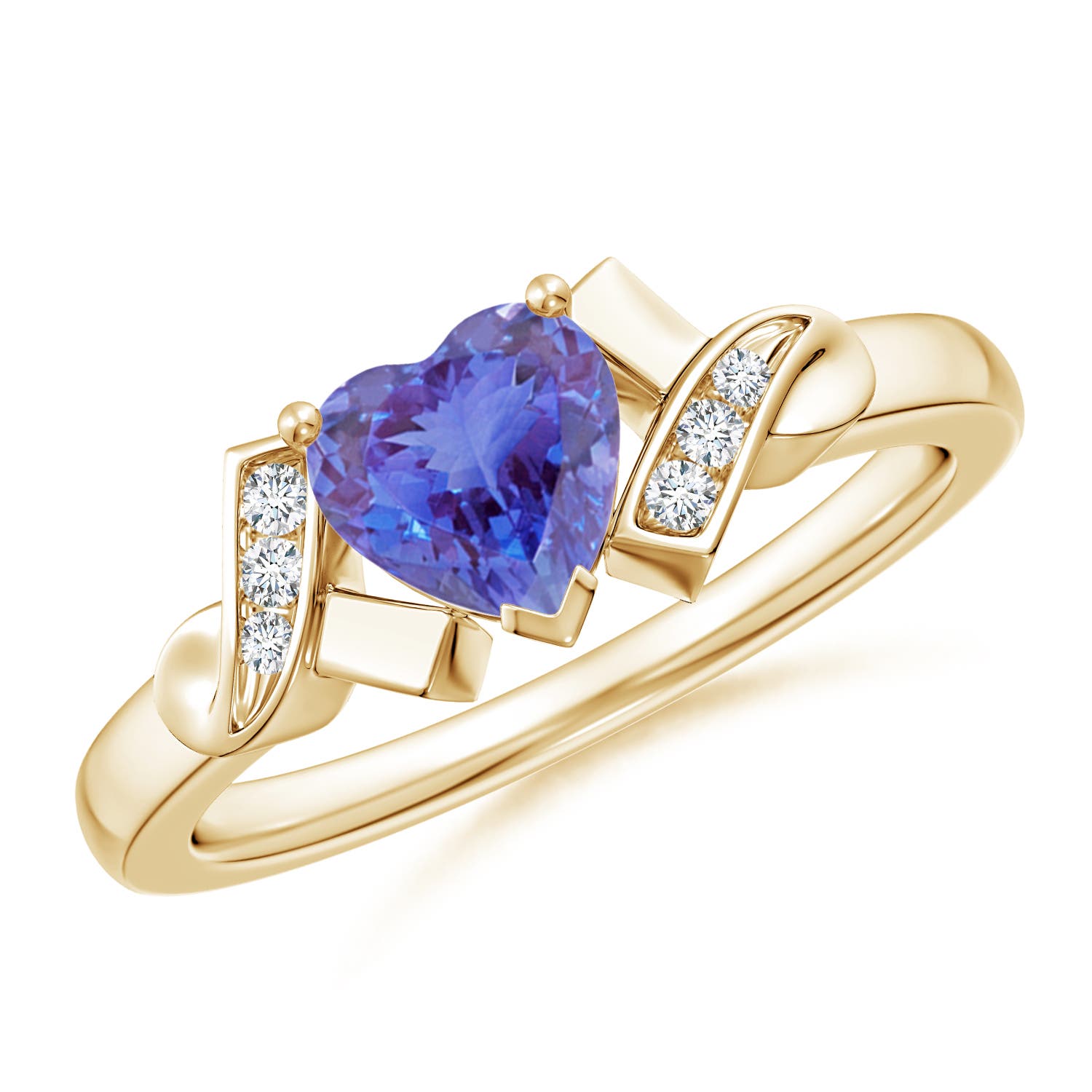 AA - Tanzanite / 0.86 CT / 14 KT Yellow Gold