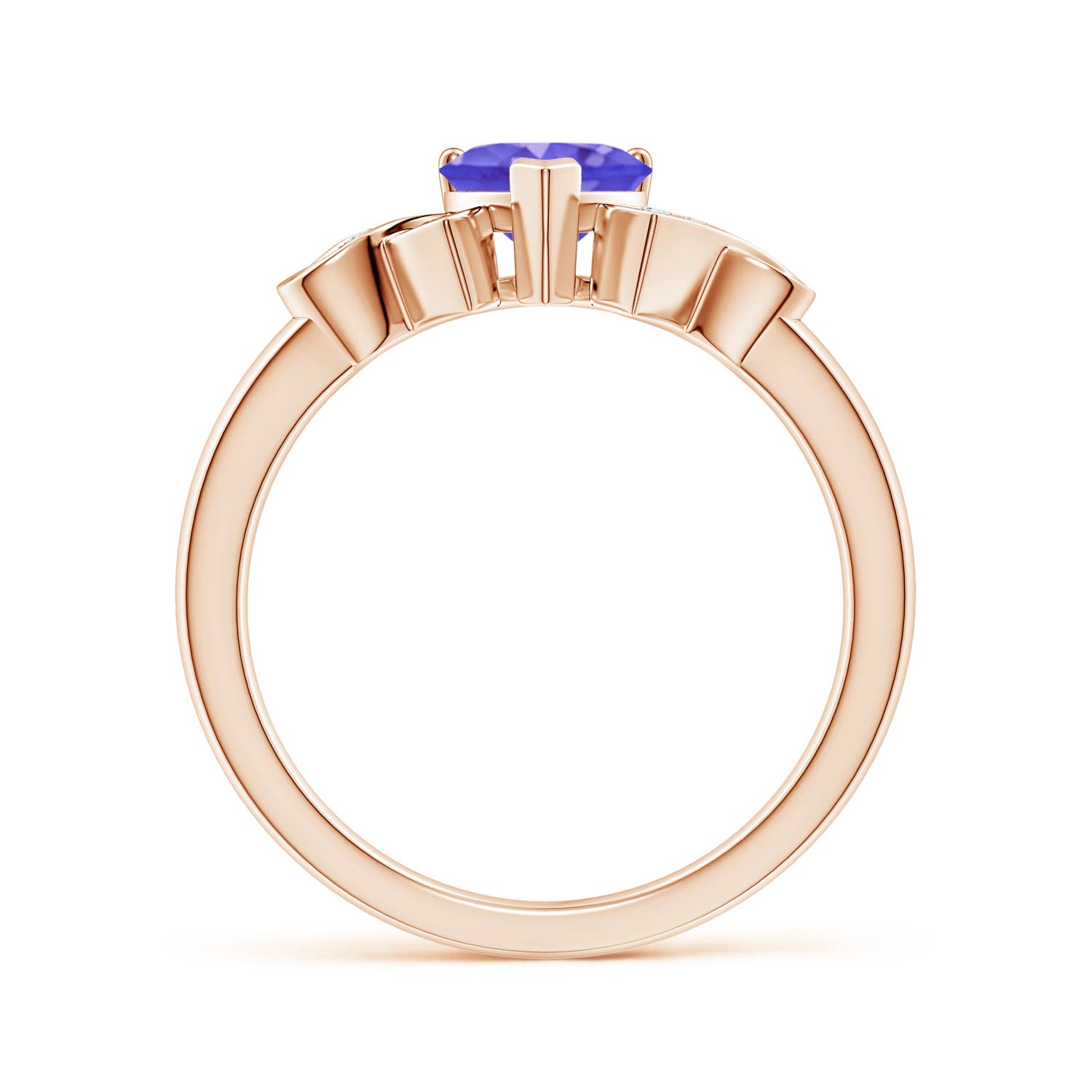 AAA - Tanzanite / 0.86 CT / 14 KT Rose Gold