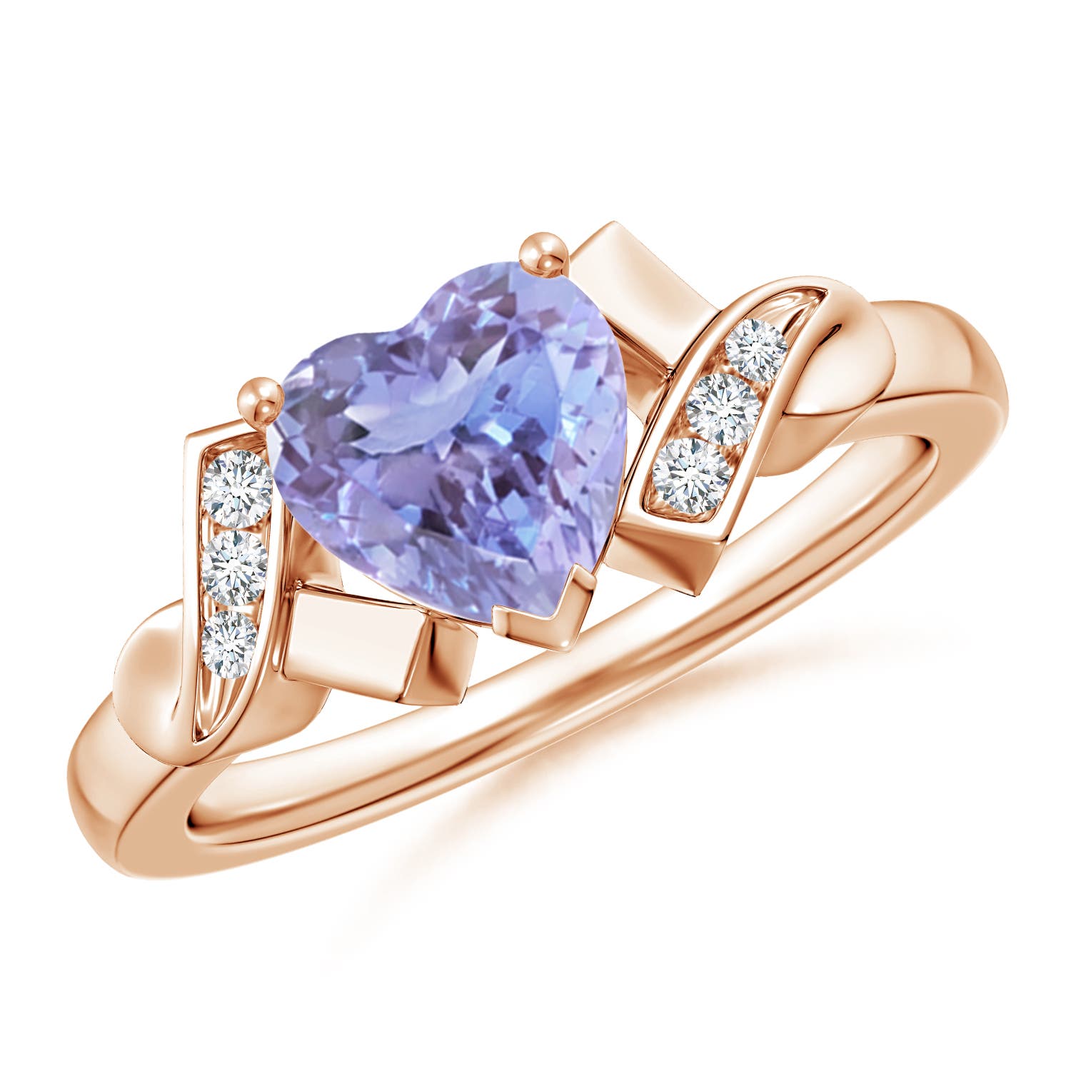 A - Tanzanite / 1.32 CT / 14 KT Rose Gold