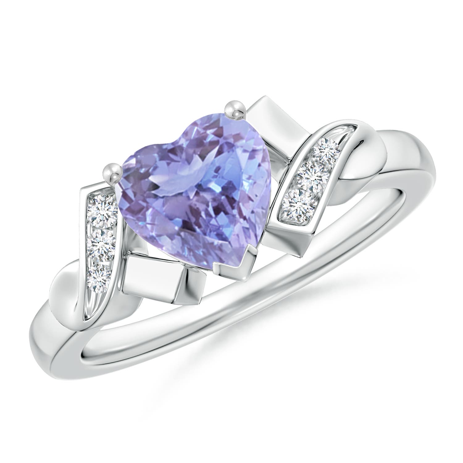 A - Tanzanite / 1.32 CT / 14 KT White Gold