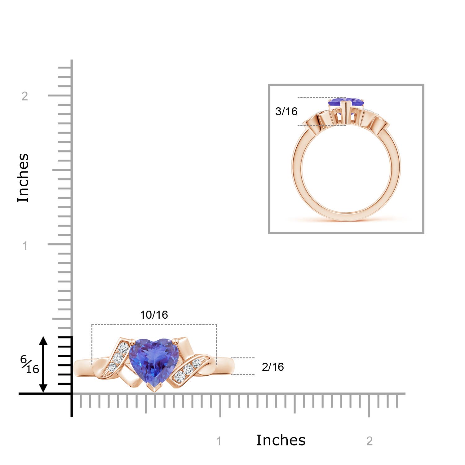 AA - Tanzanite / 1.32 CT / 14 KT Rose Gold