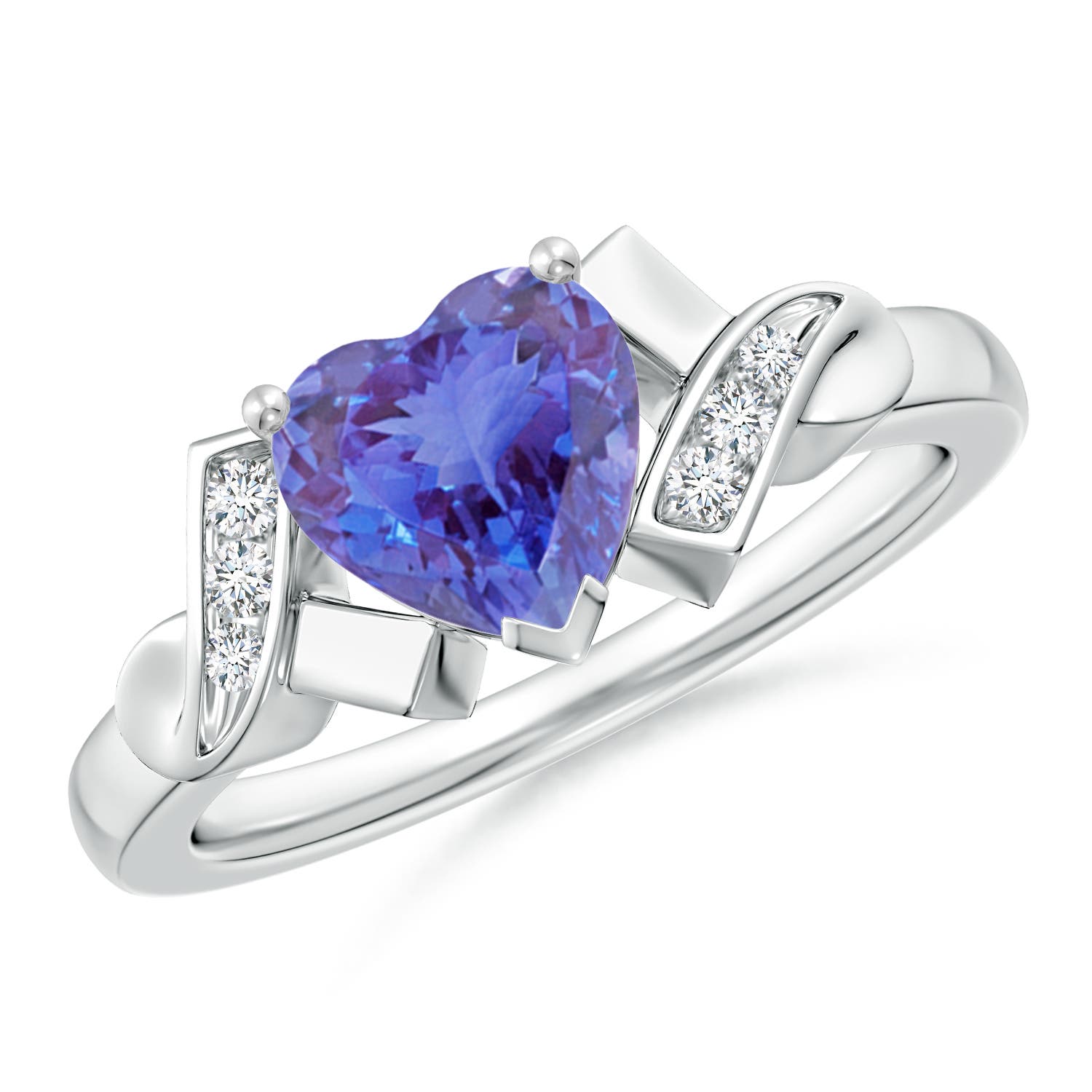 AA - Tanzanite / 1.32 CT / 14 KT White Gold