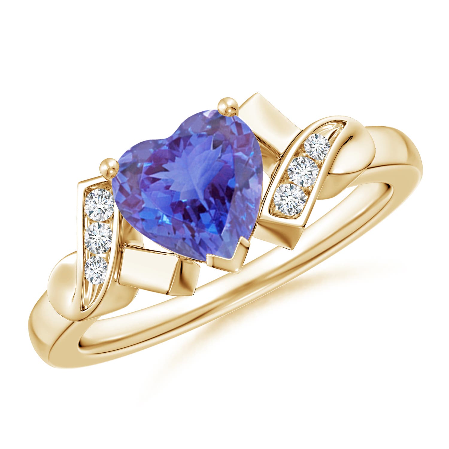 AA - Tanzanite / 1.32 CT / 14 KT Yellow Gold