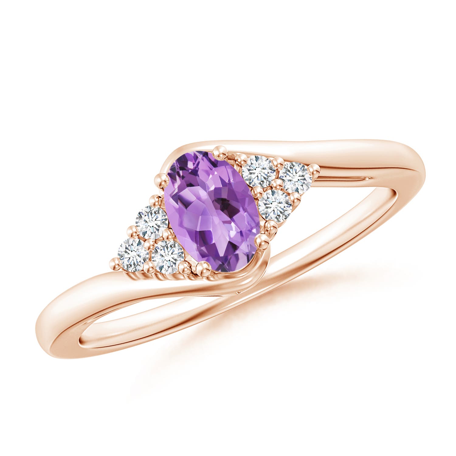 A - Amethyst / 0.48 CT / 14 KT Rose Gold