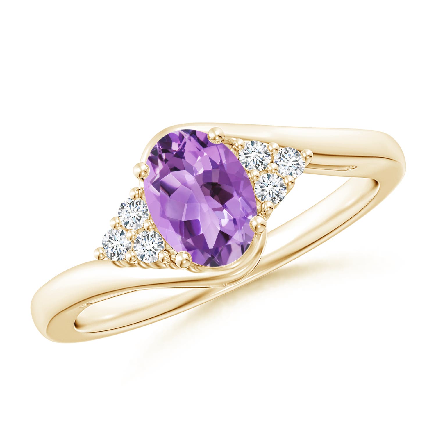 A - Amethyst / 0.81 CT / 14 KT Yellow Gold