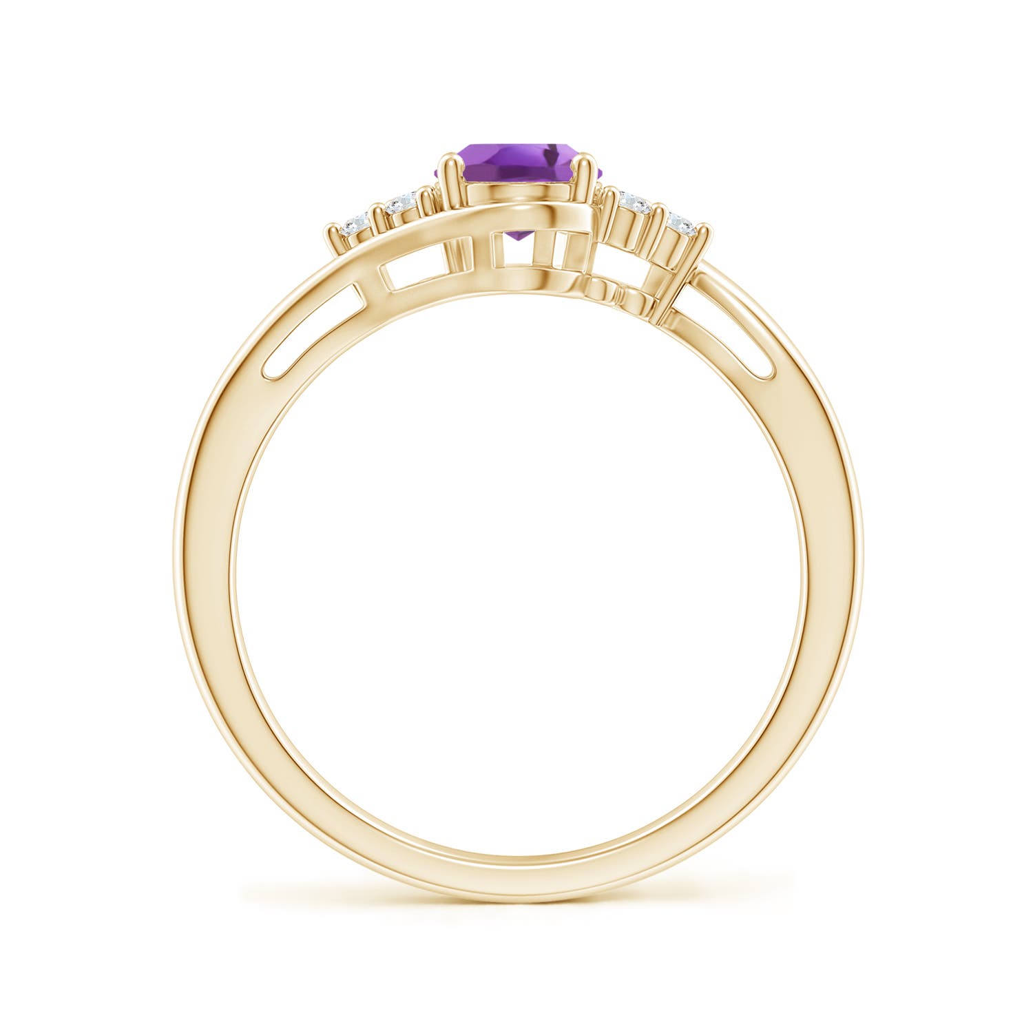 A - Amethyst / 0.81 CT / 14 KT Yellow Gold