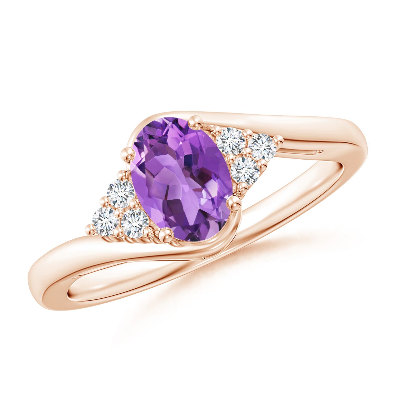 AA - Amethyst / 0.81 CT / 14 KT Rose Gold