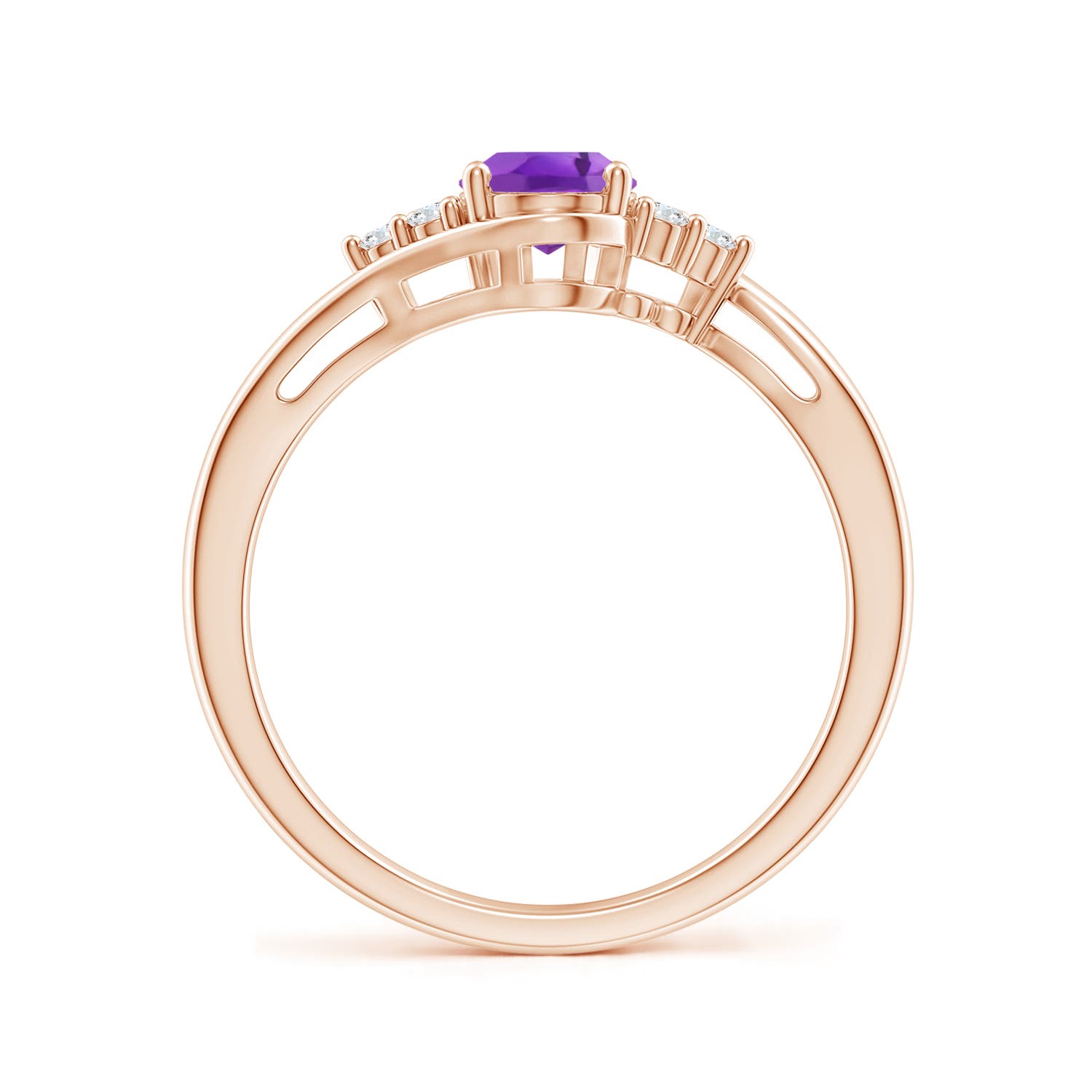 AA - Amethyst / 0.81 CT / 14 KT Rose Gold