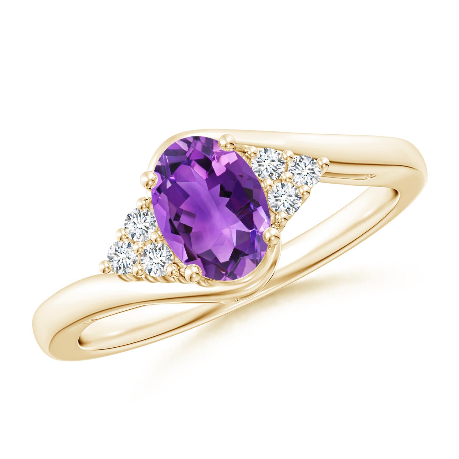 AAA - Amethyst / 0.81 CT / 14 KT Yellow Gold