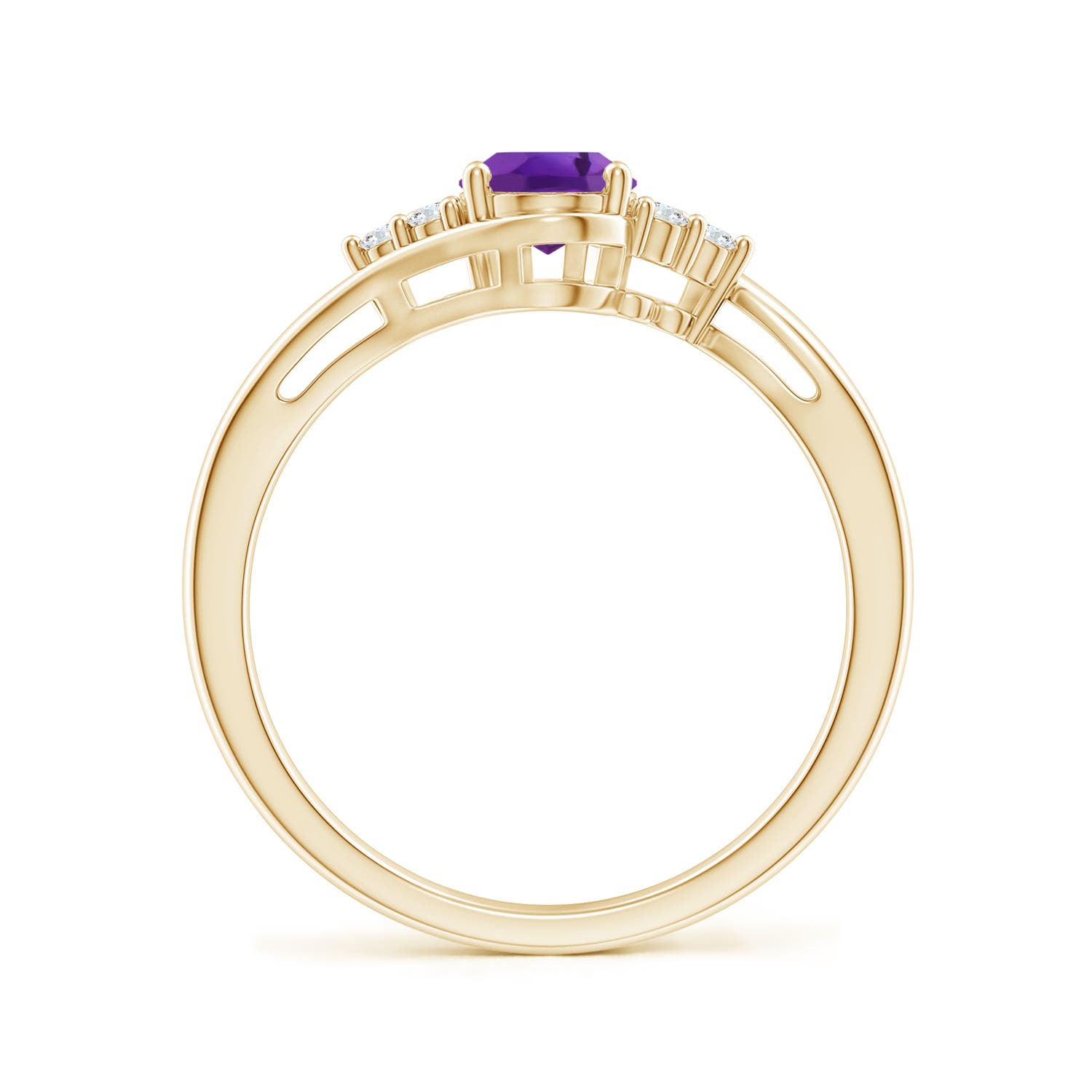 AAA - Amethyst / 0.81 CT / 14 KT Yellow Gold