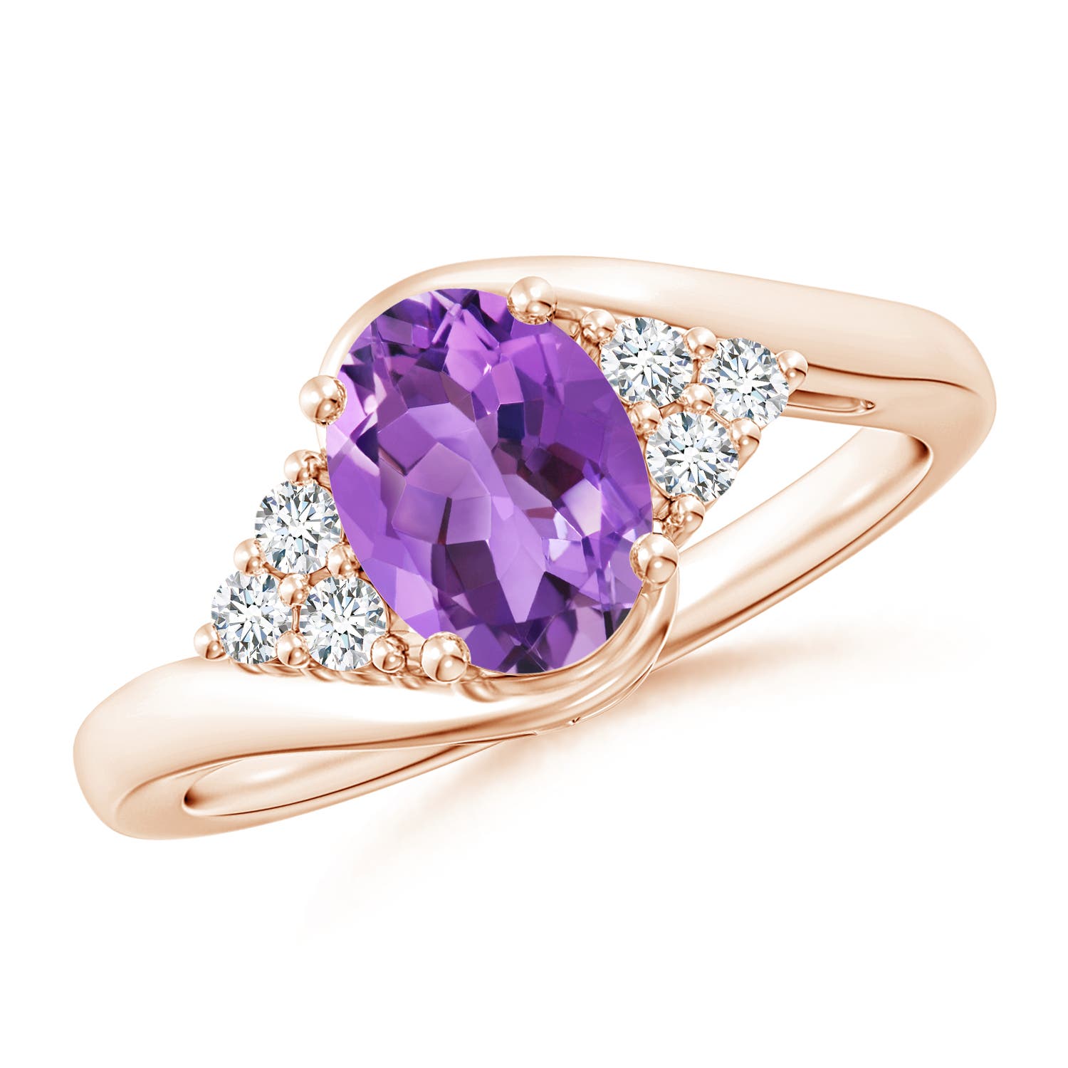 AA - Amethyst / 1.32 CT / 14 KT Rose Gold